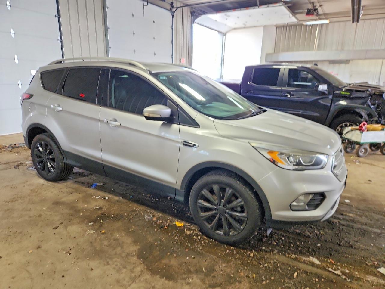 2017 Ford Escape Titanium Silver vin: 1FMCU0JDXHUA80300