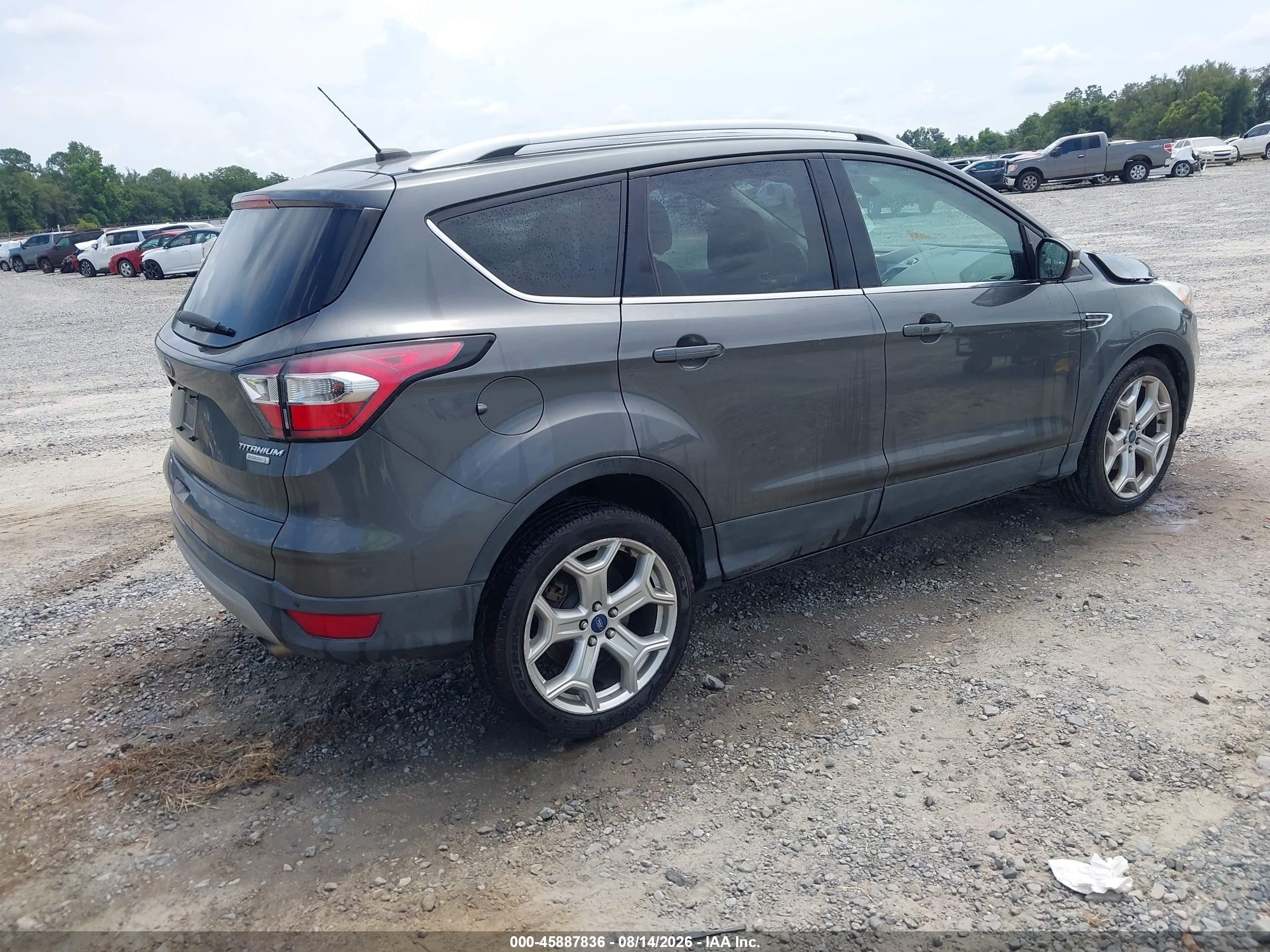 2017 Ford Escape Titanium Gray vin: 1FMCU0JDXHUD03743