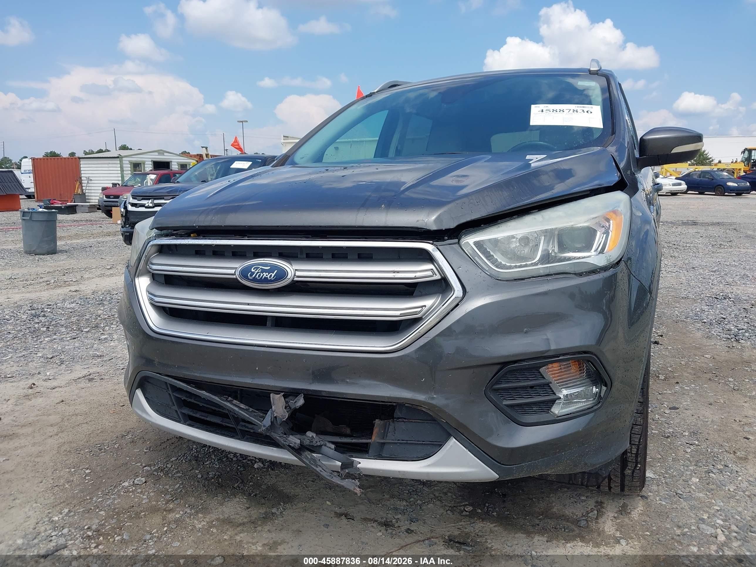 2017 Ford Escape Titanium Gray vin: 1FMCU0JDXHUD03743