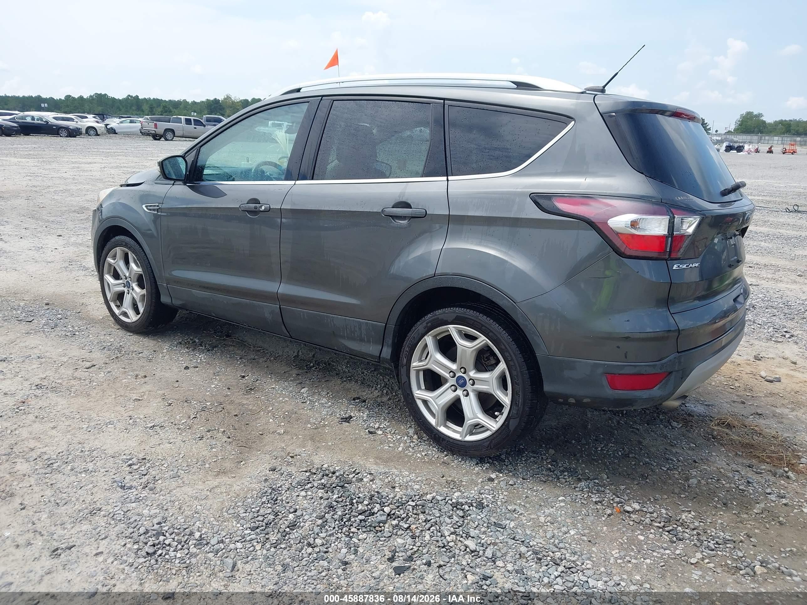 2017 Ford Escape Titanium Gray vin: 1FMCU0JDXHUD03743