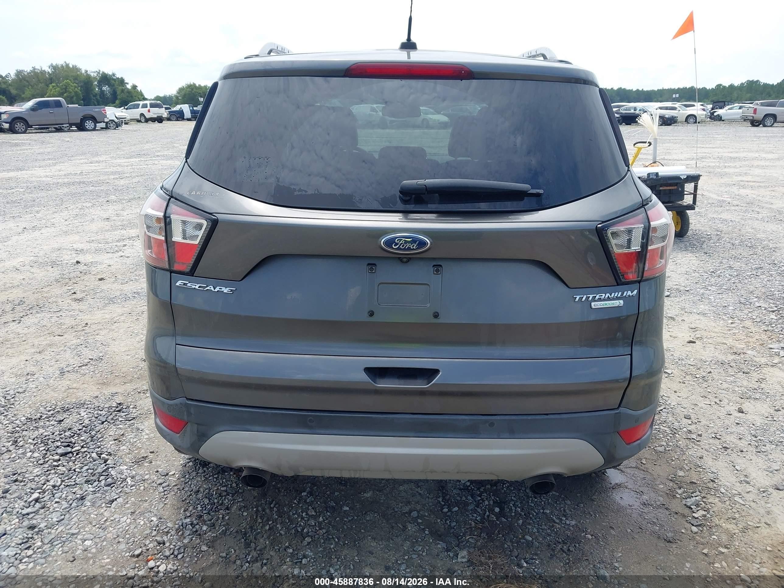 2017 Ford Escape Titanium Gray vin: 1FMCU0JDXHUD03743