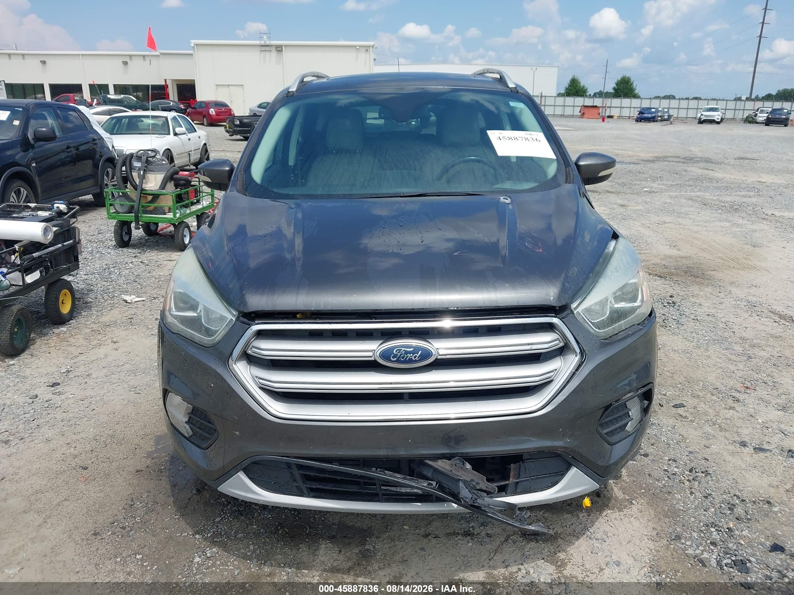 2017 Ford Escape Titanium Gray vin: 1FMCU0JDXHUD03743