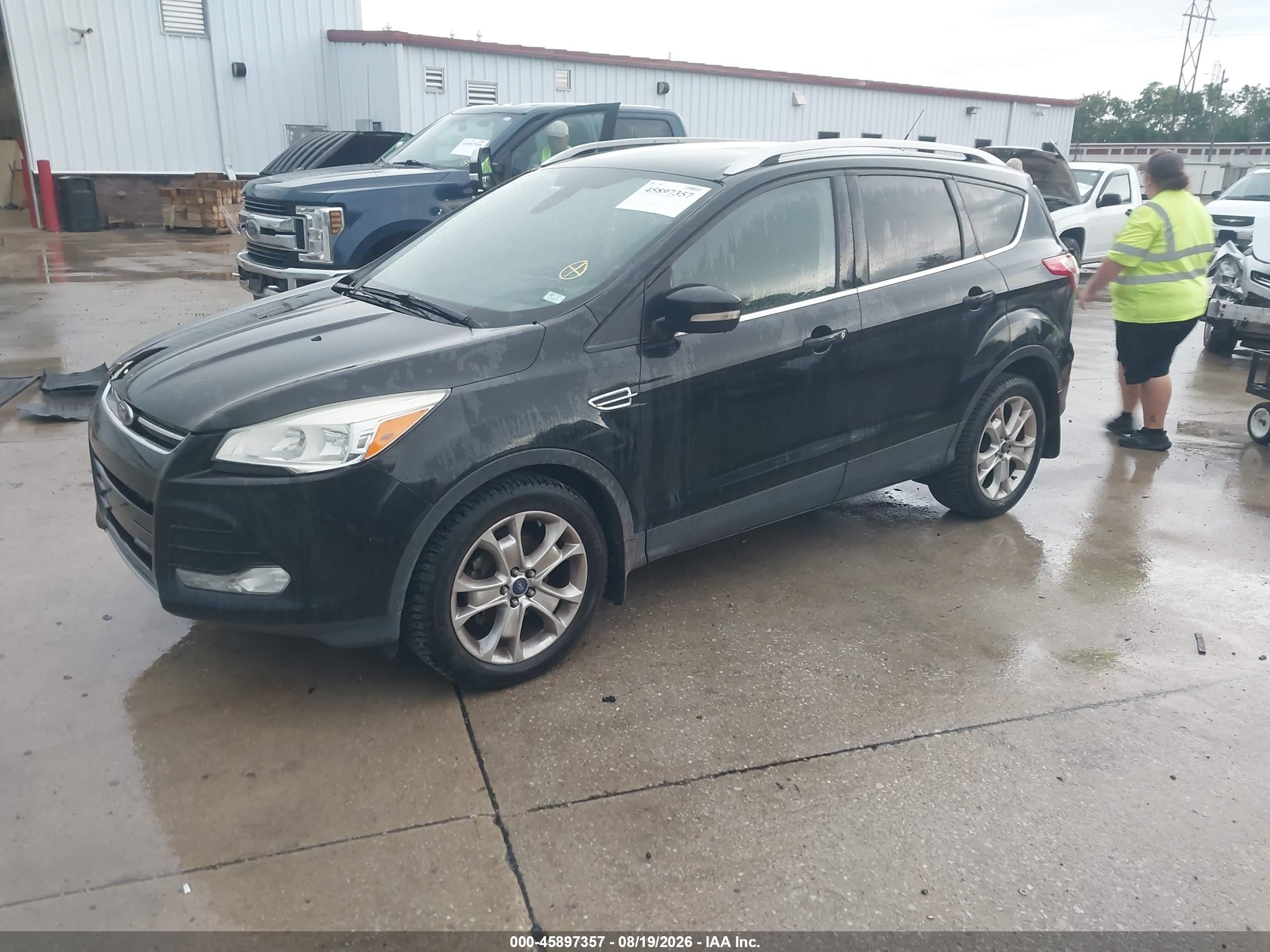 2014 Ford Escape Titanium Black vin: 1FMCU0JX0EUC07738