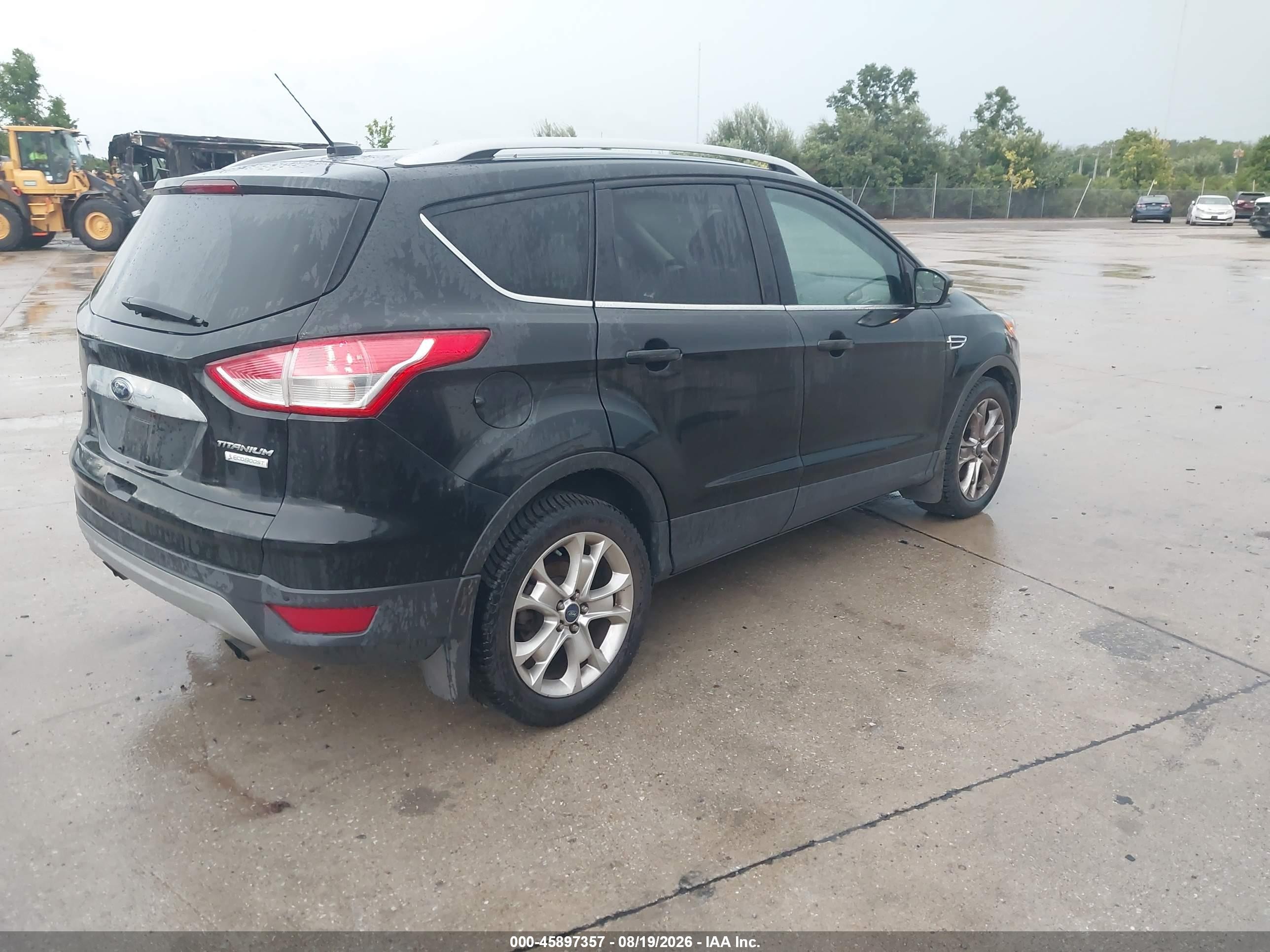 2014 Ford Escape Titanium Black vin: 1FMCU0JX0EUC07738