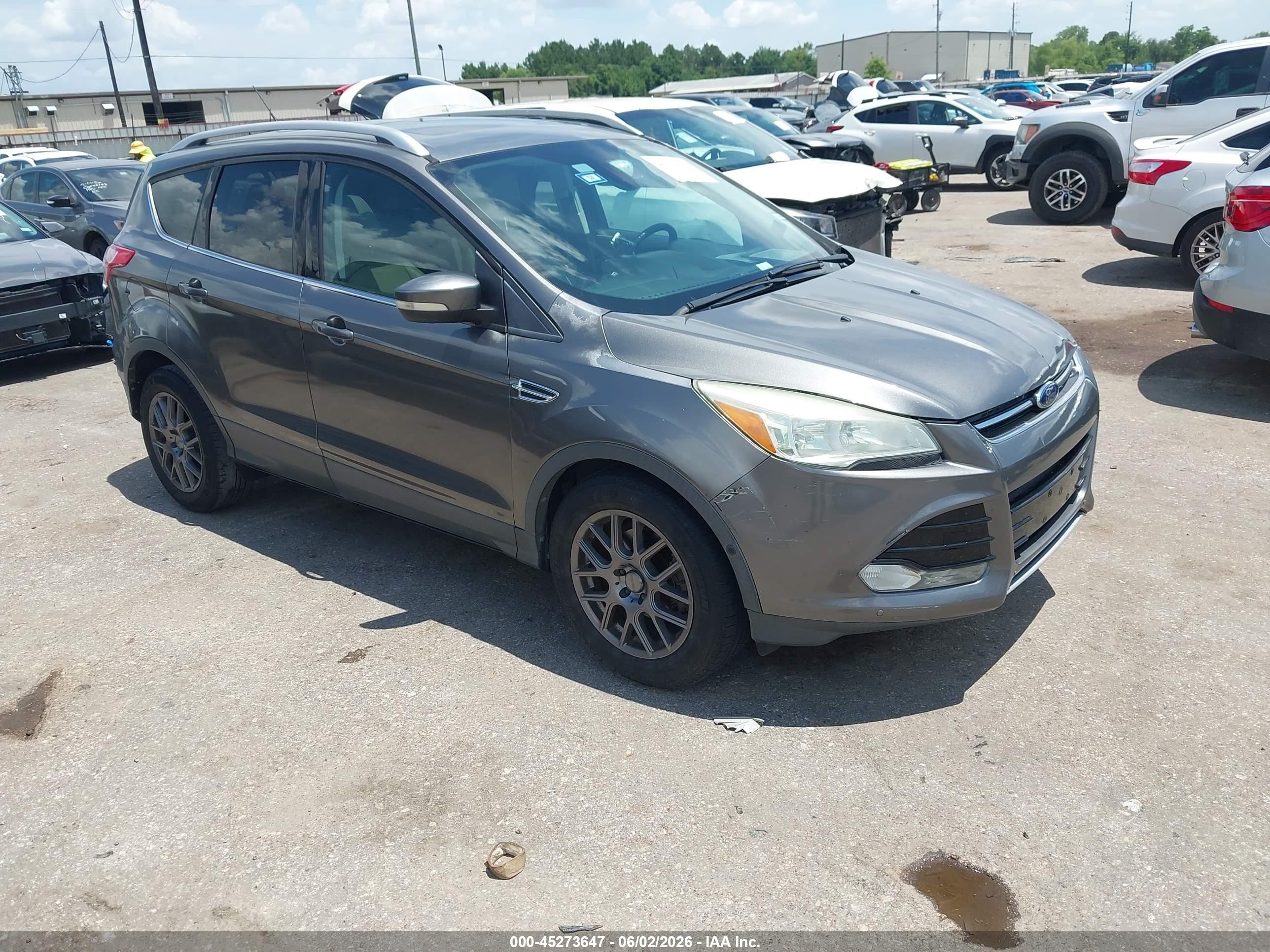 2014 Ford Escape Titanium Gray vin: 1FMCU0JX0EUC20960