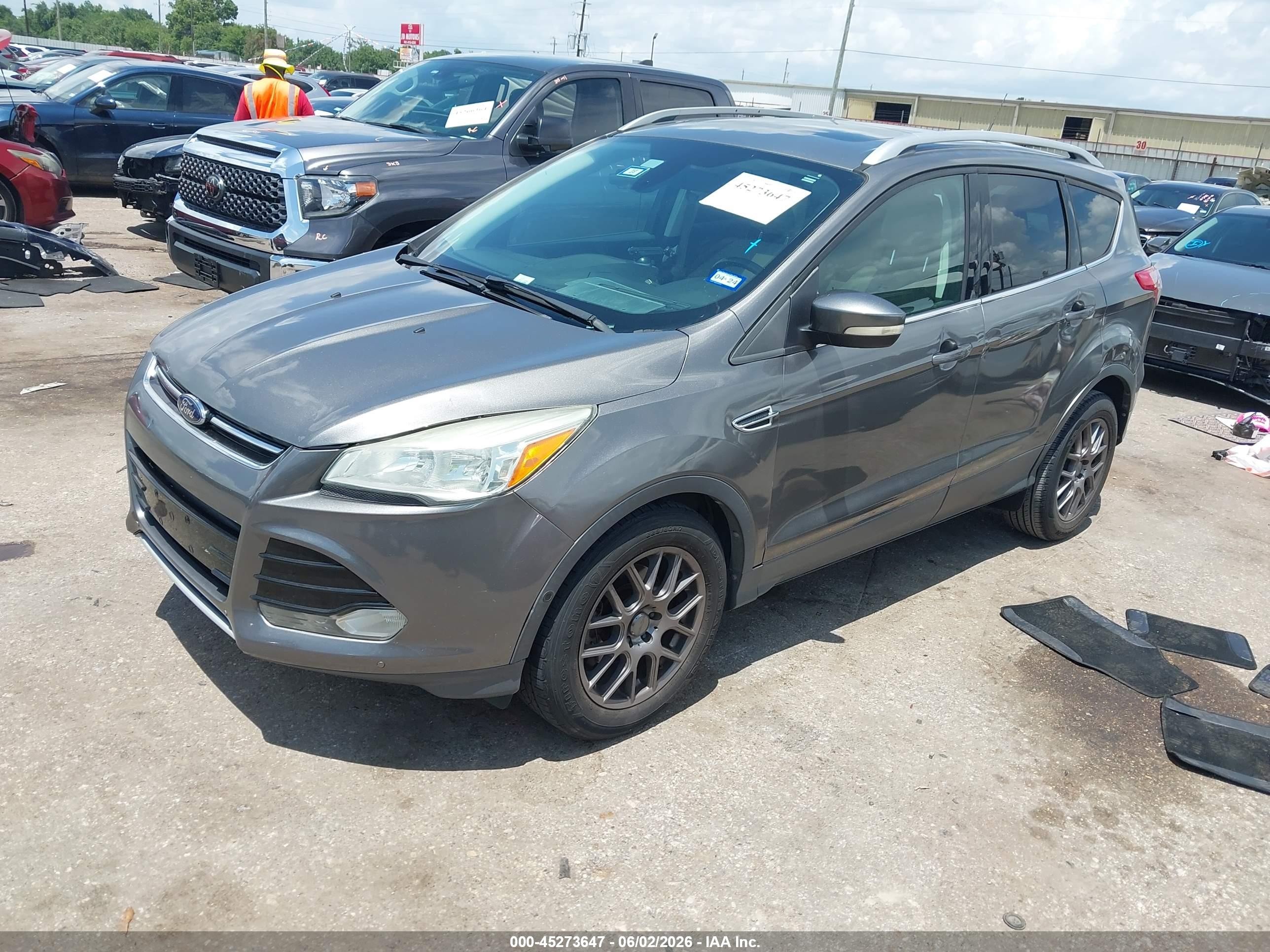 2014 Ford Escape Titanium Gray vin: 1FMCU0JX0EUC20960