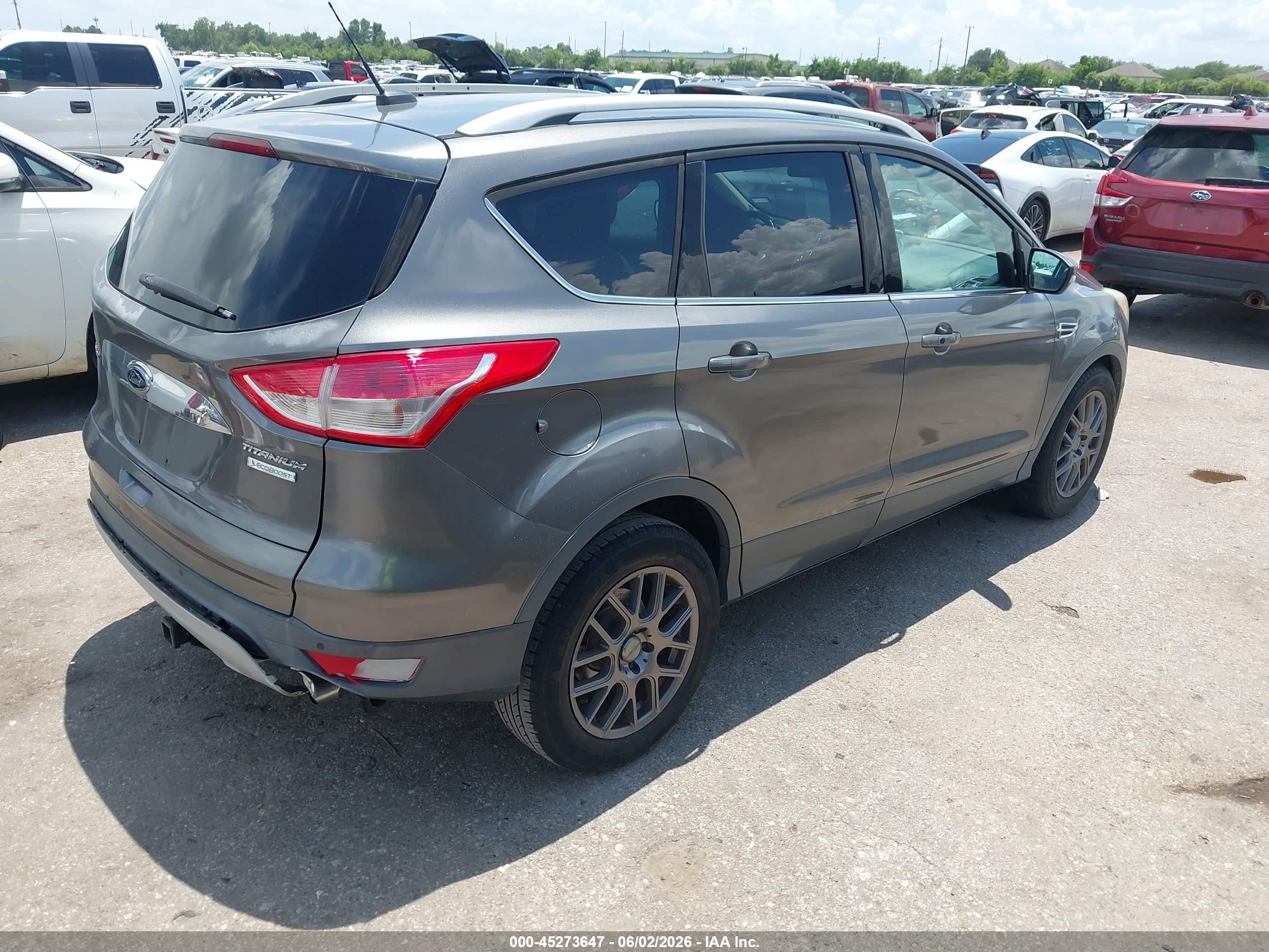 2014 Ford Escape Titanium Gray vin: 1FMCU0JX0EUC20960