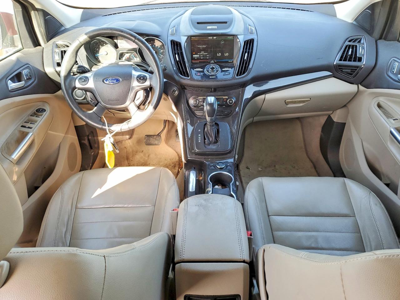 2014 Ford Escape Titanium Red vin: 1FMCU0JX0EUE11567