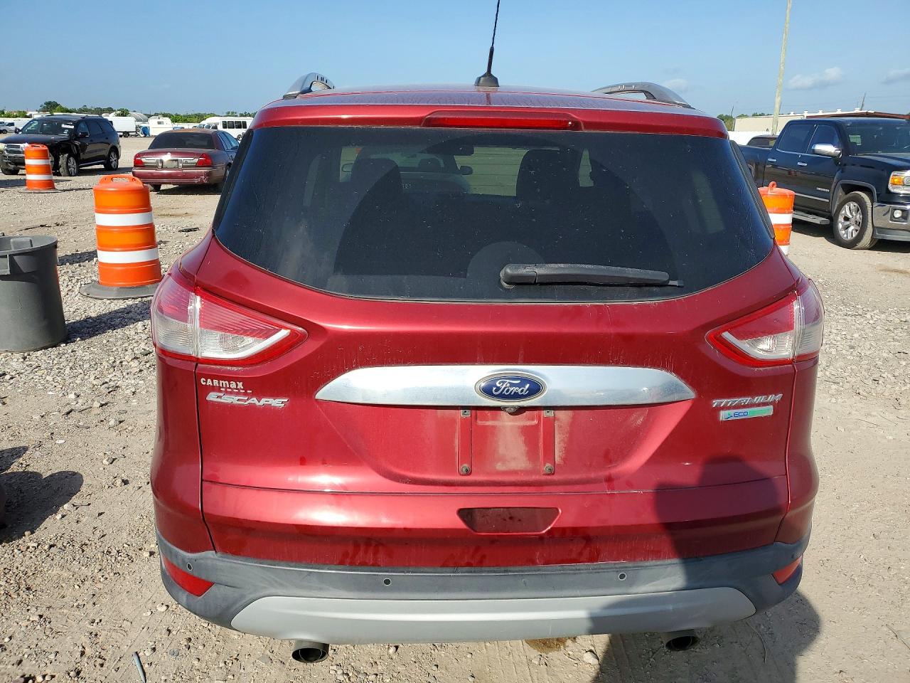 2014 Ford Escape Titanium Red vin: 1FMCU0JX0EUE11567