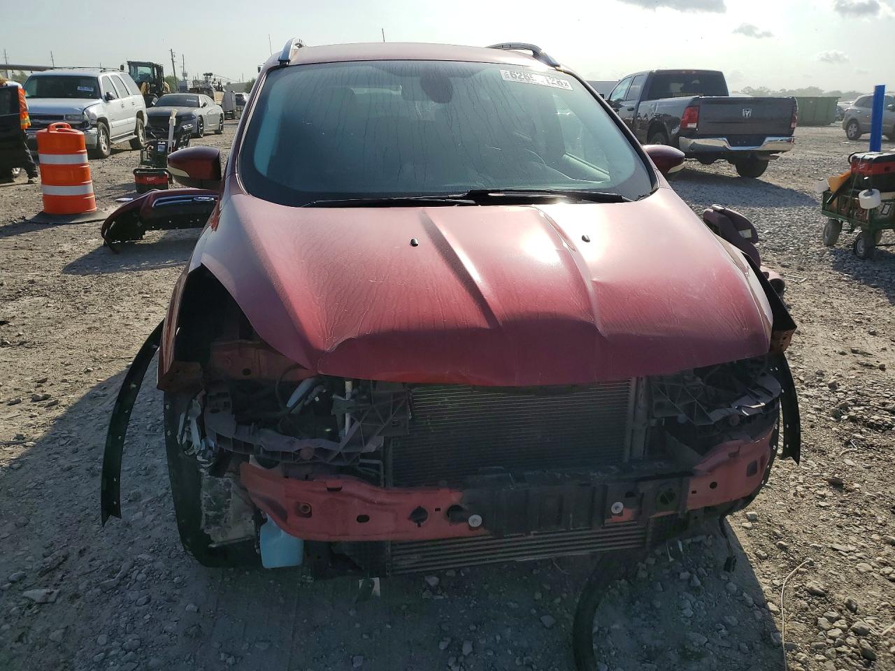 2014 Ford Escape Titanium Red vin: 1FMCU0JX0EUE11567