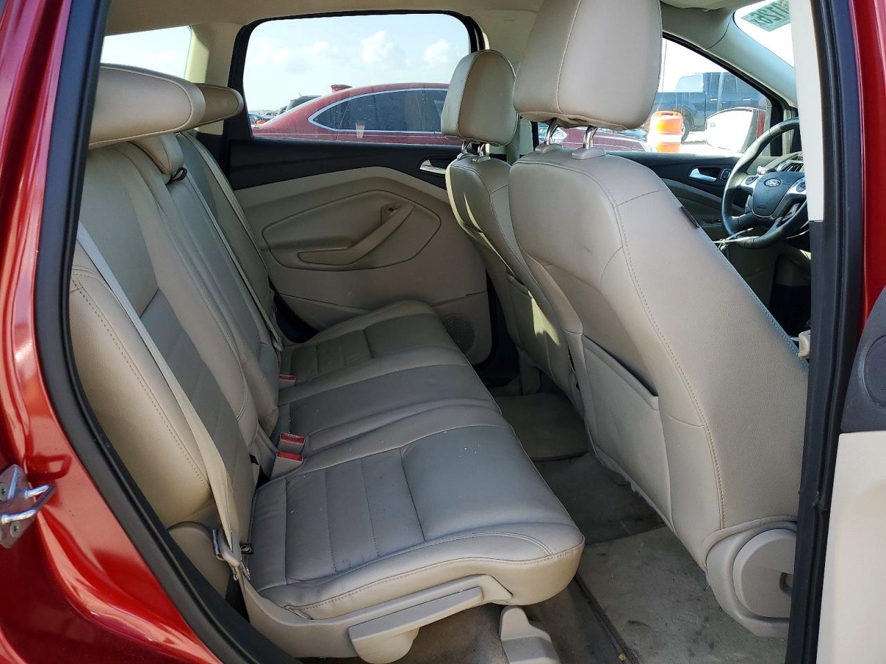 2014 Ford Escape Titanium Red vin: 1FMCU0JX0EUE11567