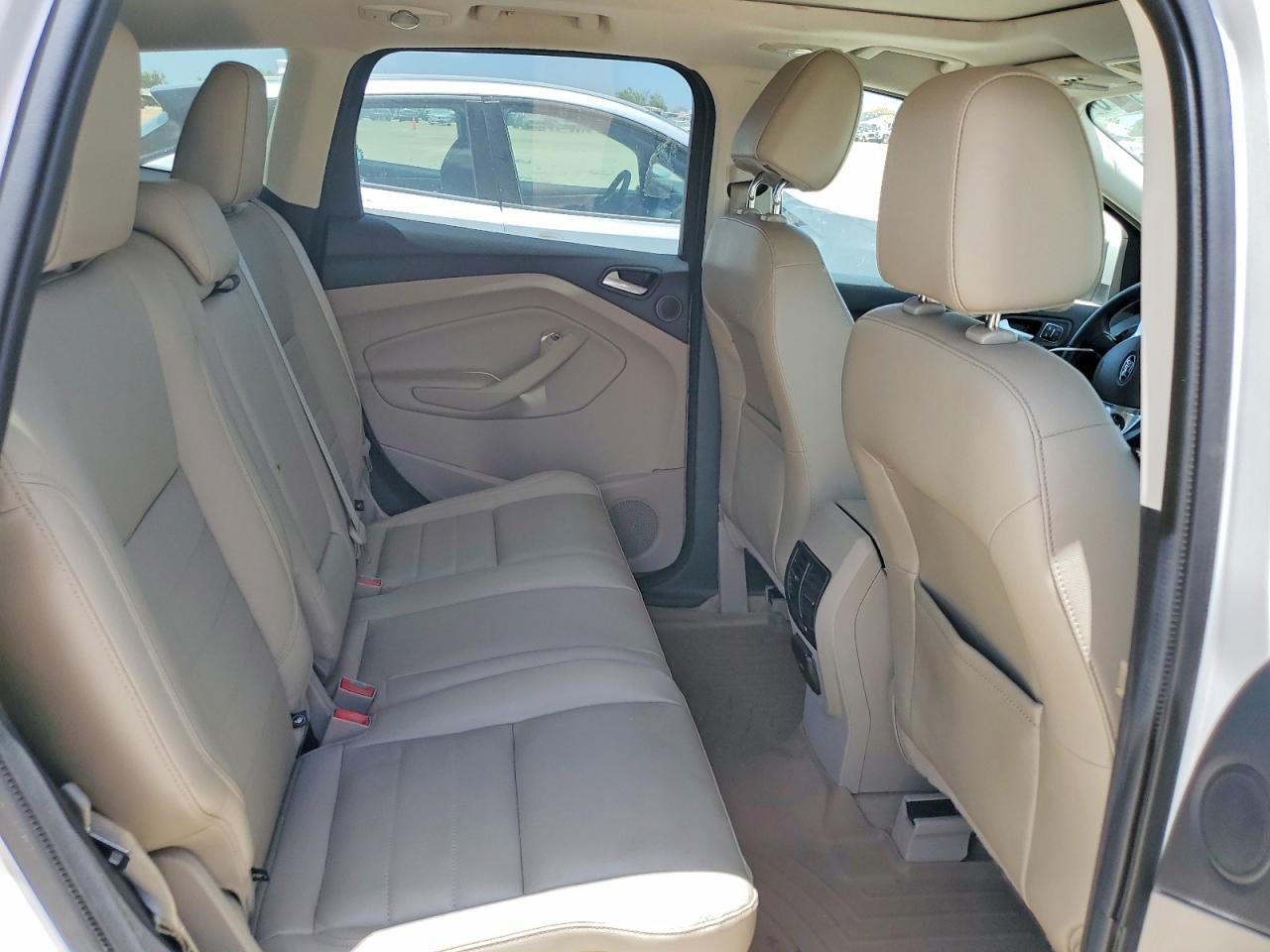 2014 Ford Escape Titanium White vin: 1FMCU0JX0EUE25453