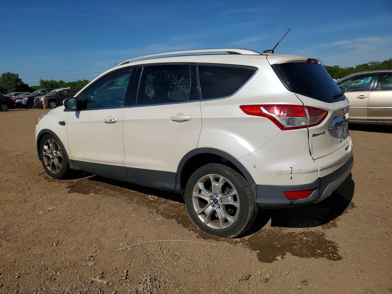 2015 Ford Escape Titanium White vin: 1FMCU0JX0FUA23983