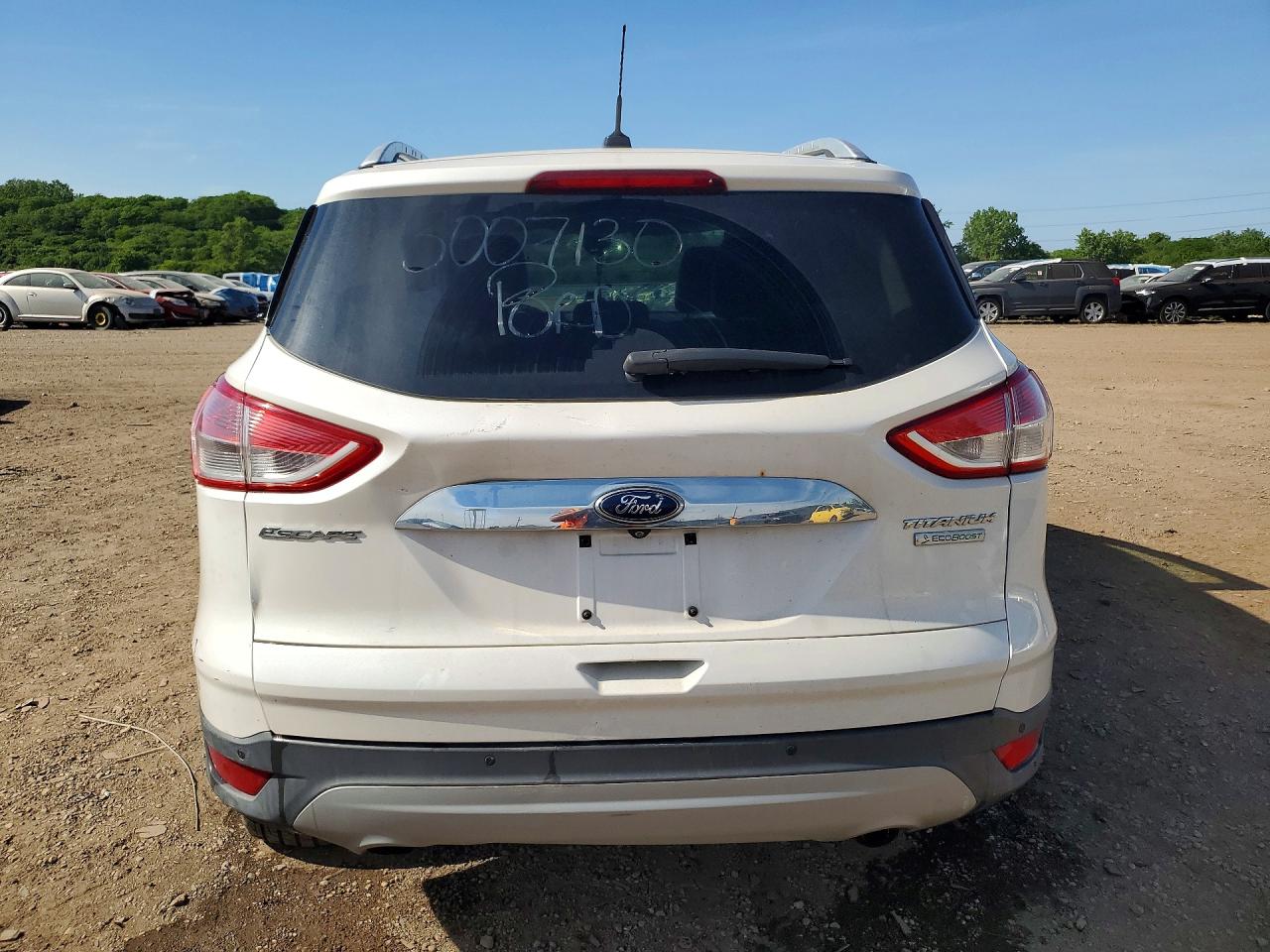 2015 Ford Escape Titanium White vin: 1FMCU0JX0FUA23983