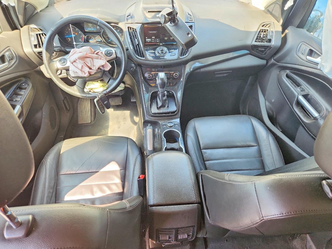 2015 Ford Escape Titanium White vin: 1FMCU0JX0FUA23983