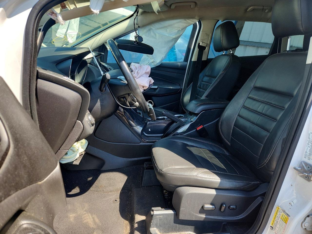 2015 Ford Escape Titanium White vin: 1FMCU0JX0FUA23983