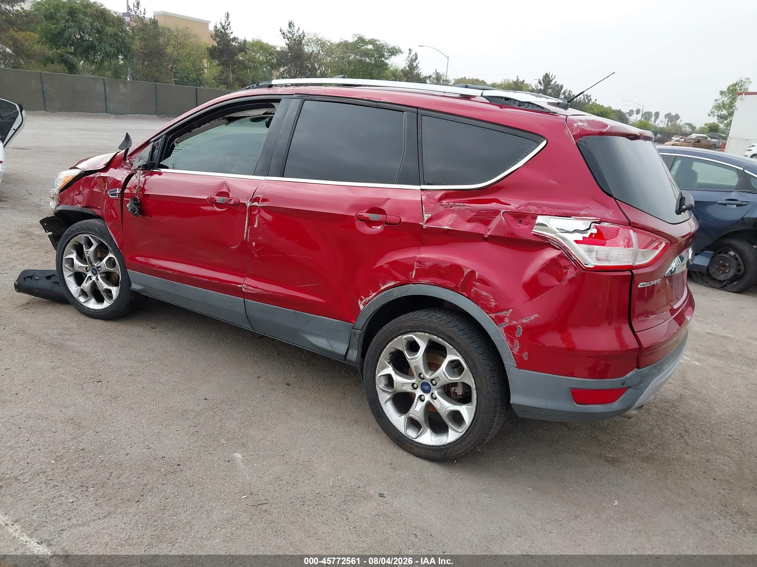 2015 Ford Escape Titanium Red vin: 1FMCU0JX0FUA62850