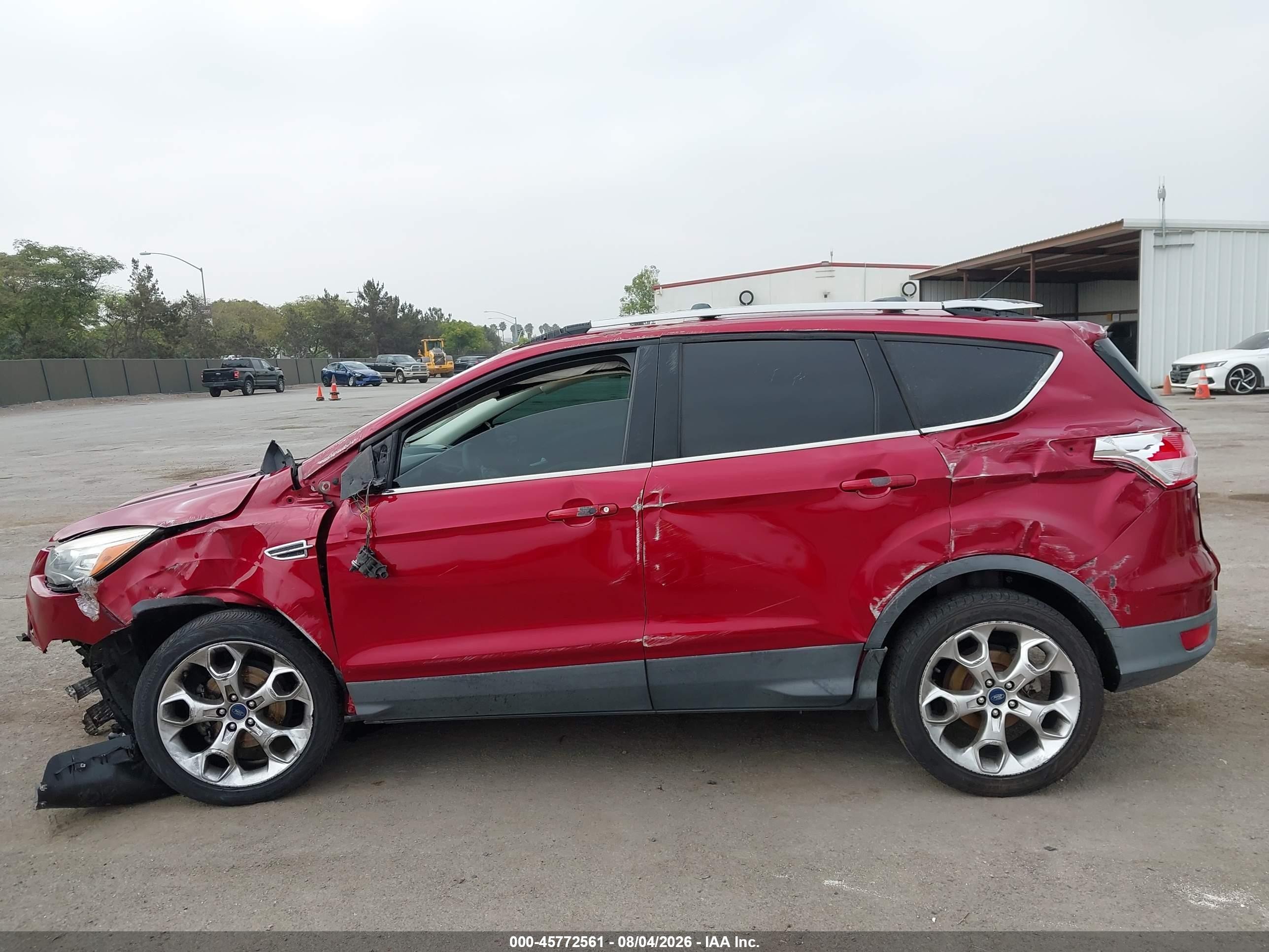 2015 Ford Escape Titanium Red vin: 1FMCU0JX0FUA62850