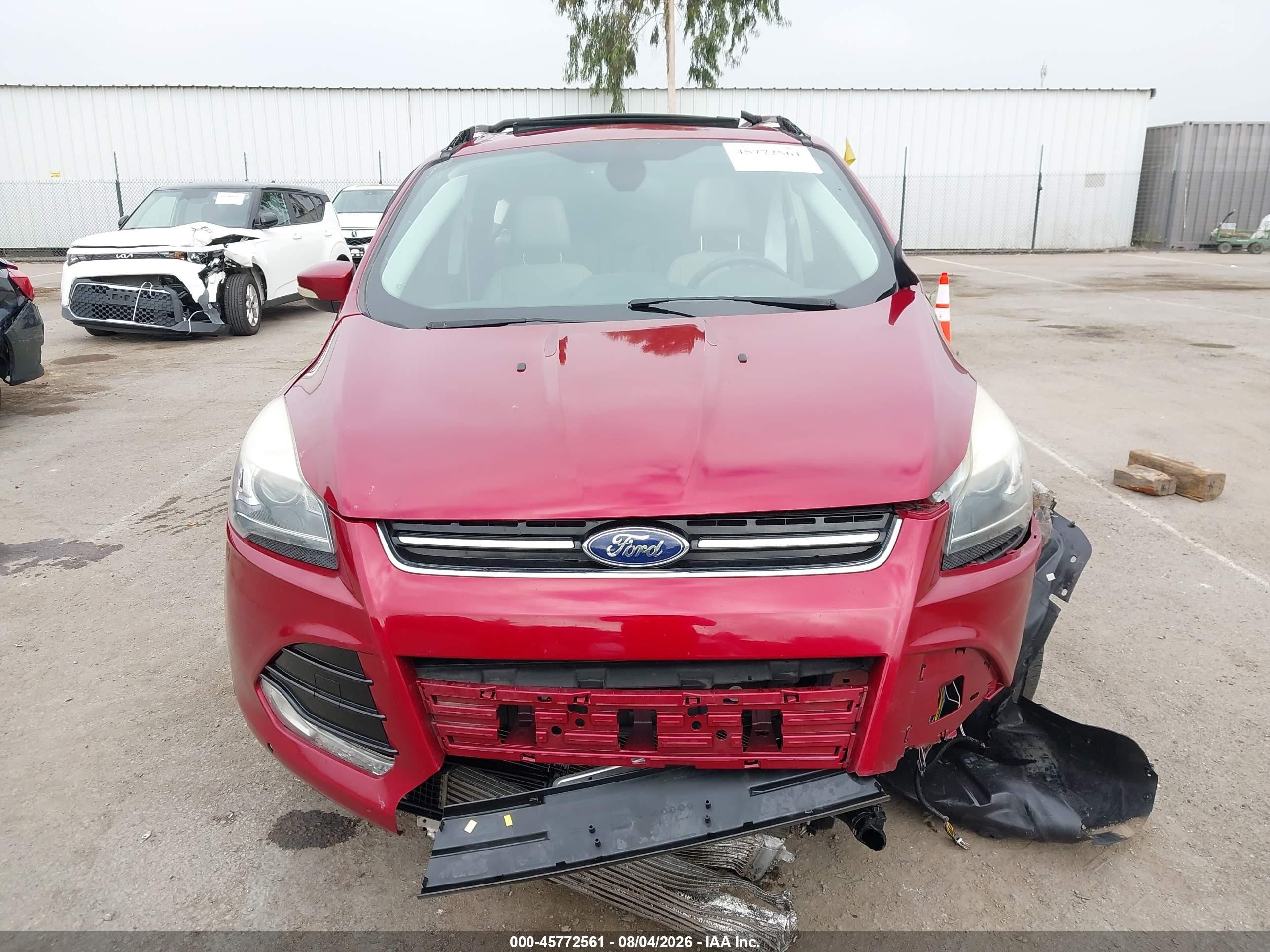 2015 Ford Escape Titanium Red vin: 1FMCU0JX0FUA62850