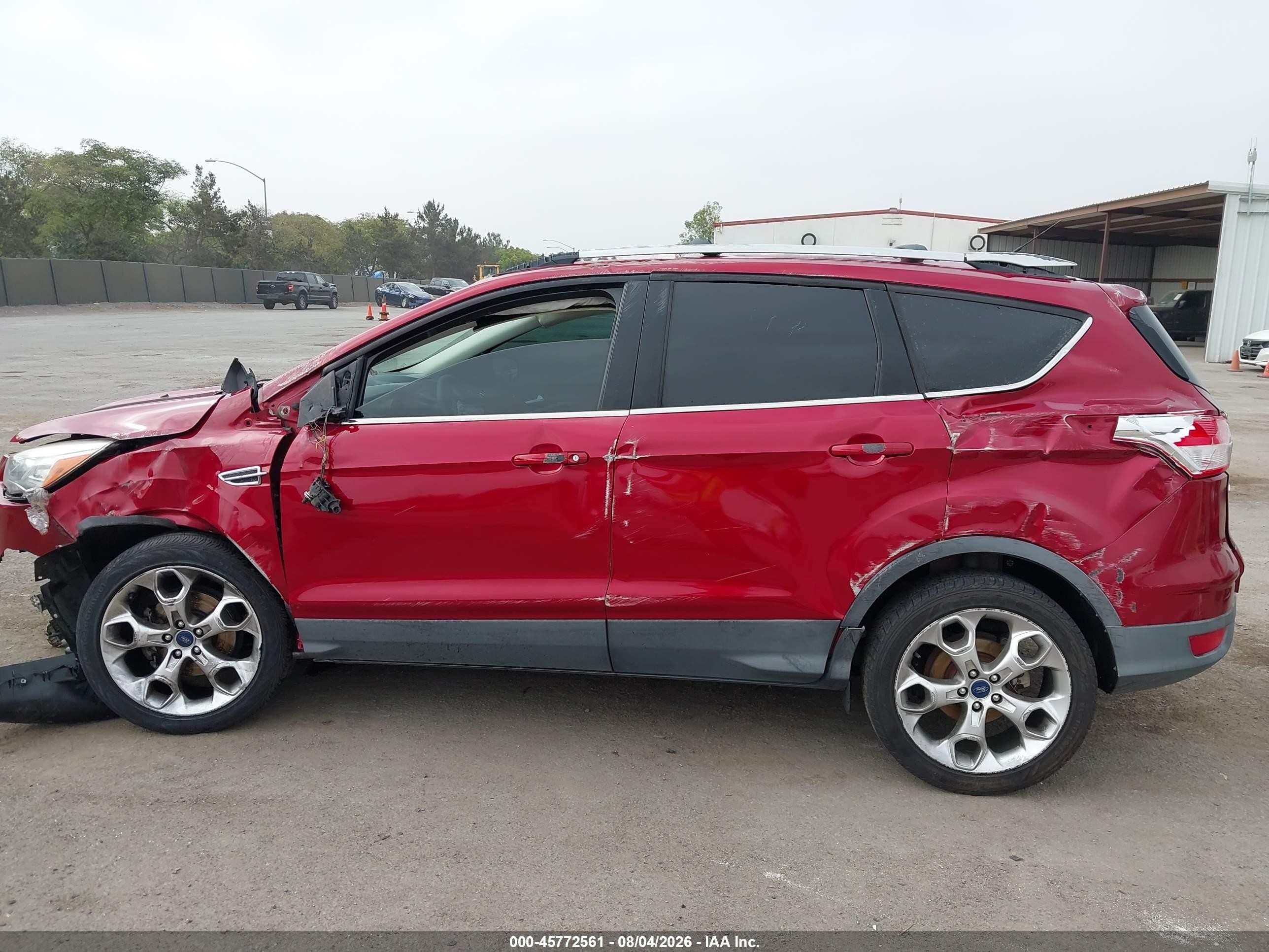 2015 Ford Escape Titanium Red vin: 1FMCU0JX0FUA62850