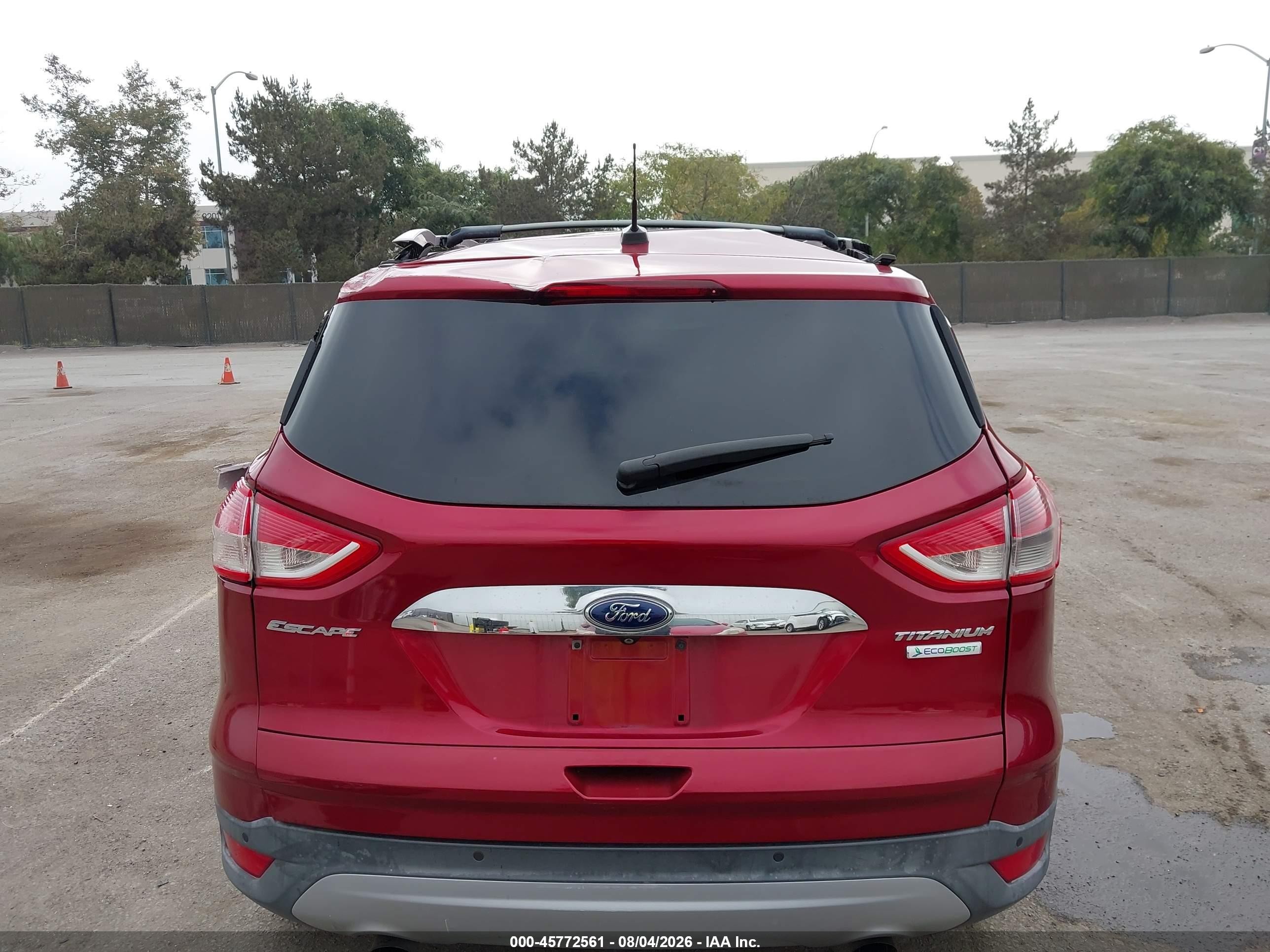 2015 Ford Escape Titanium Red vin: 1FMCU0JX0FUA62850