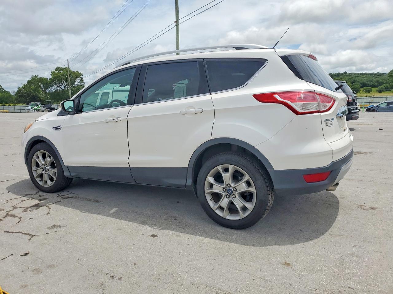 2015 Ford Escape Titanium White vin: 1FMCU0JX0FUA76909