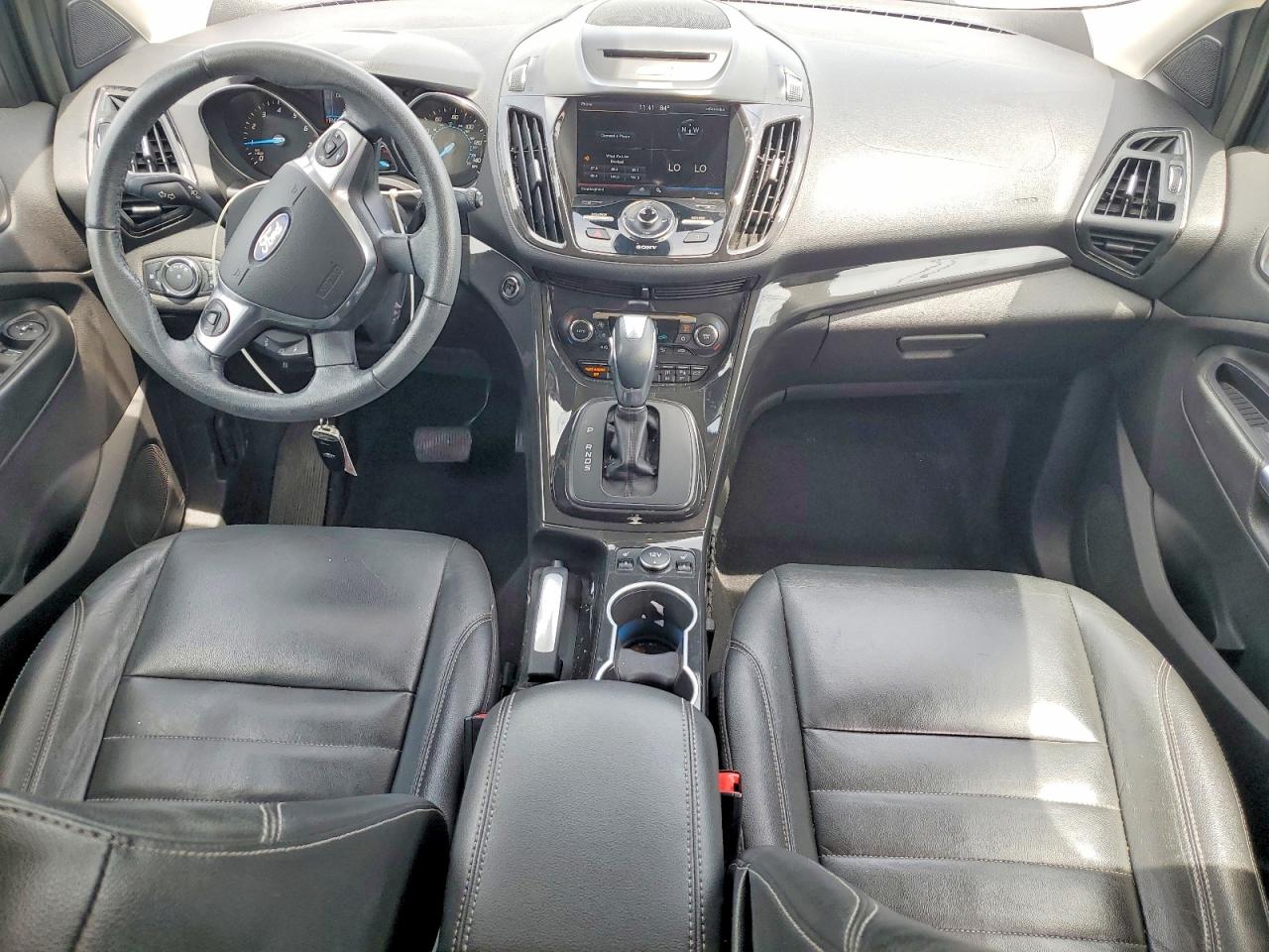 2015 Ford Escape Titanium White vin: 1FMCU0JX0FUA76909