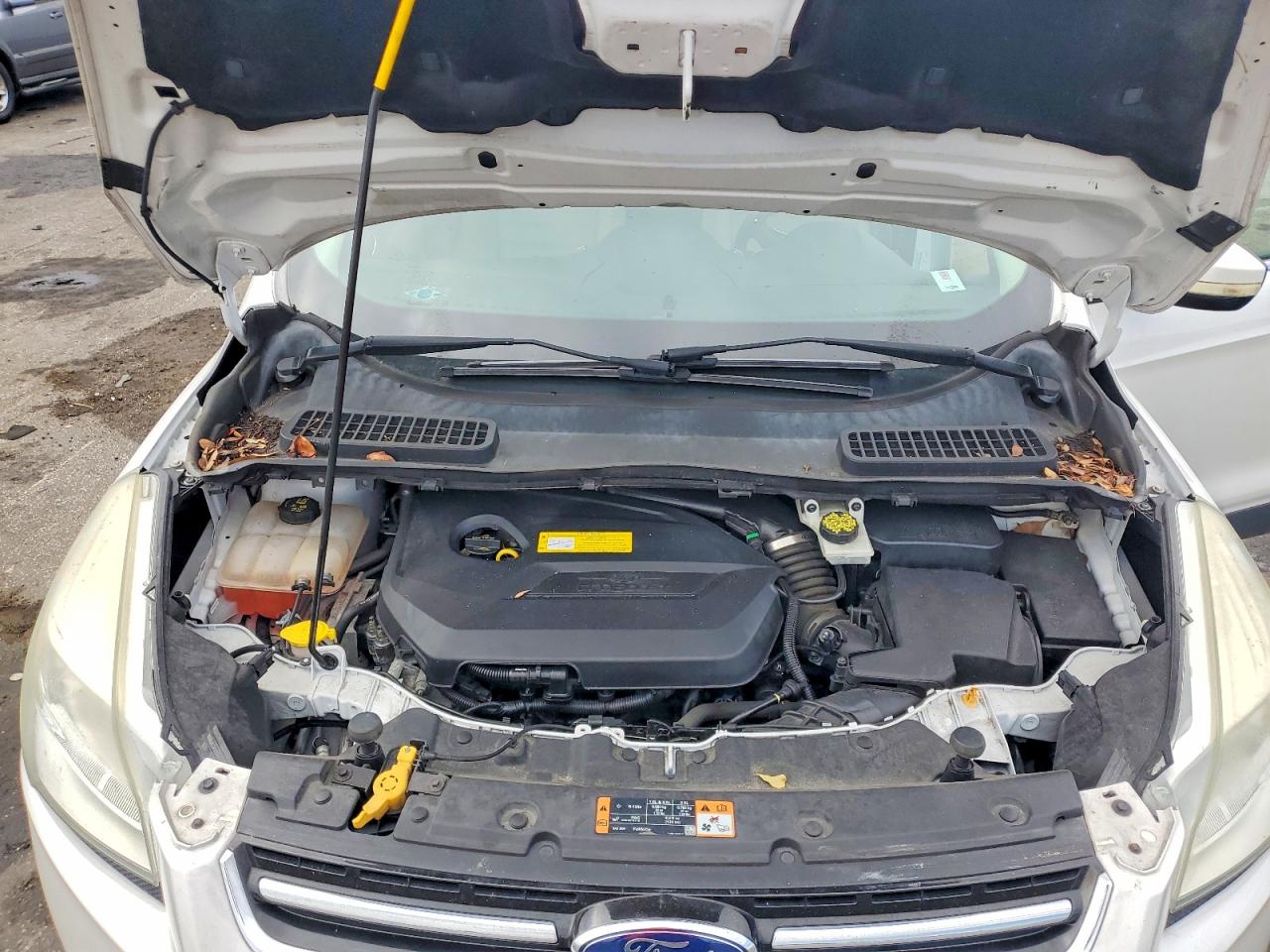 2015 Ford Escape Titanium Белый vin: 1FMCU0JX0FUC21107