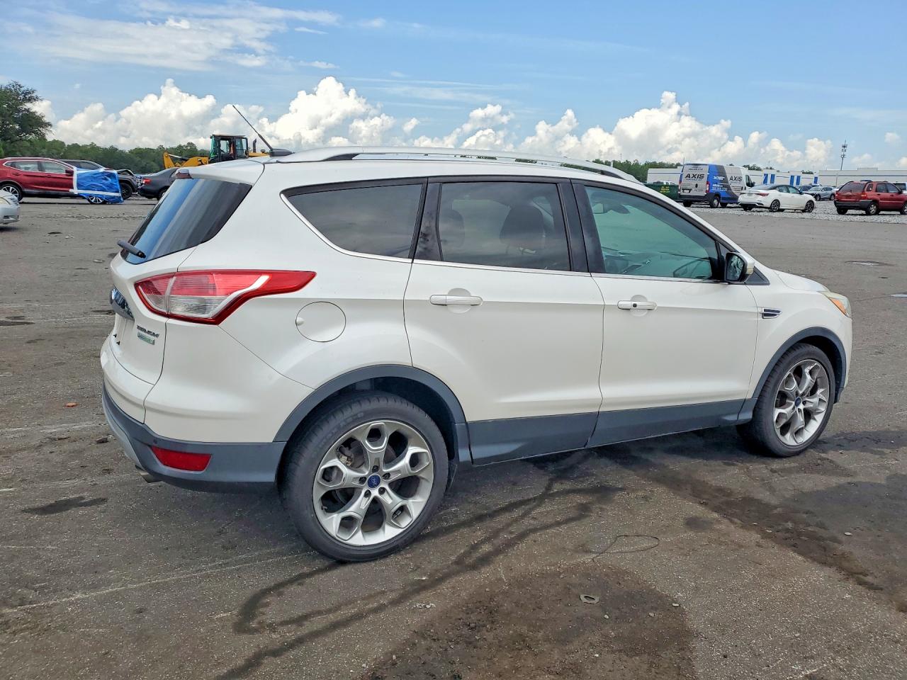 2015 Ford Escape Titanium Белый vin: 1FMCU0JX0FUC21107