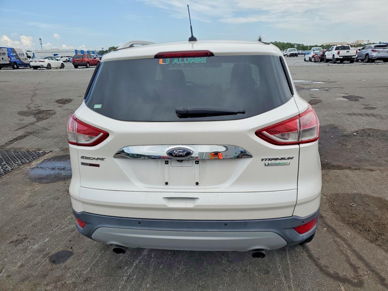 2015 Ford Escape Titanium Белый vin: 1FMCU0JX0FUC21107