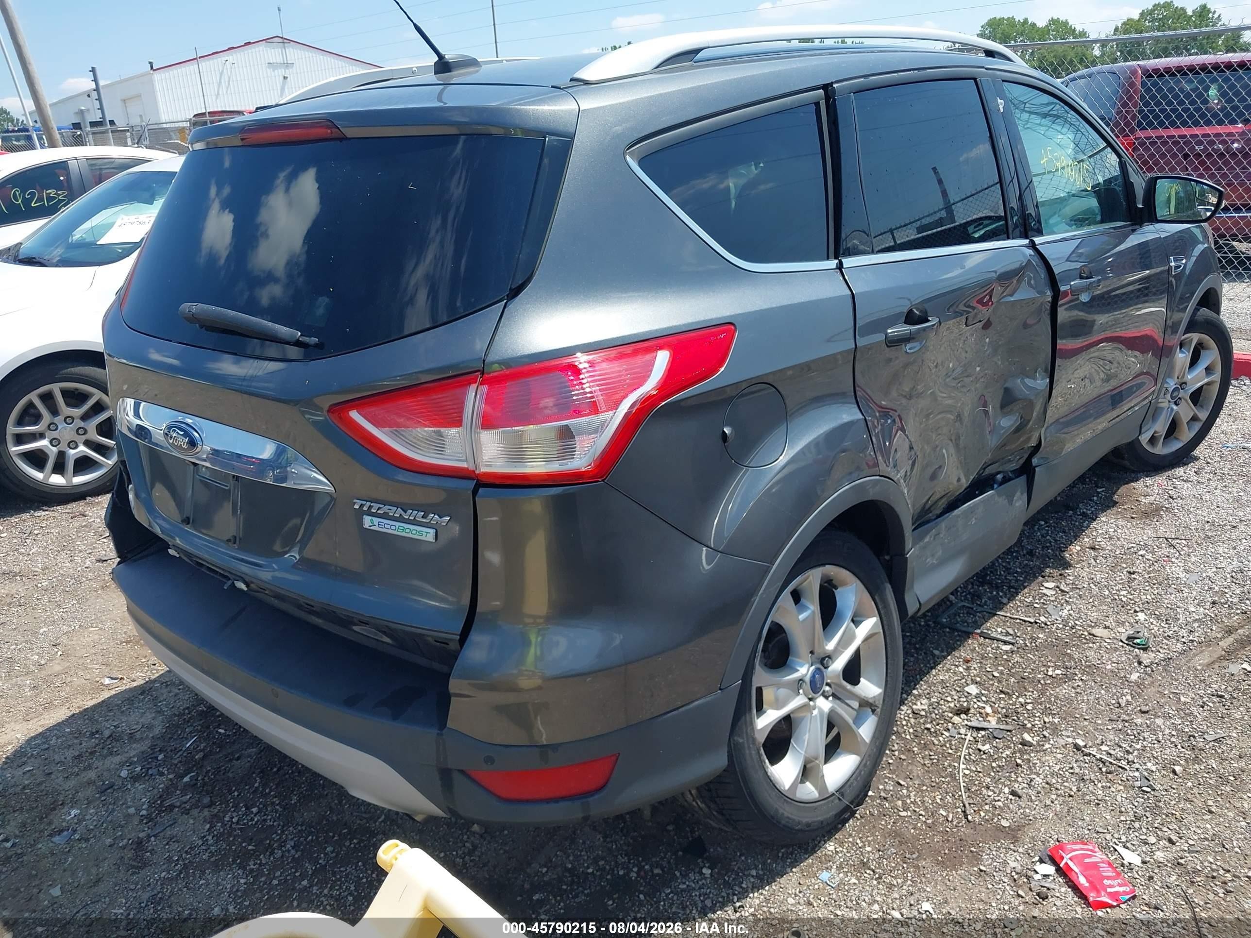 2015 Ford Escape Titanium Gray vin: 1FMCU0JX0FUC22824