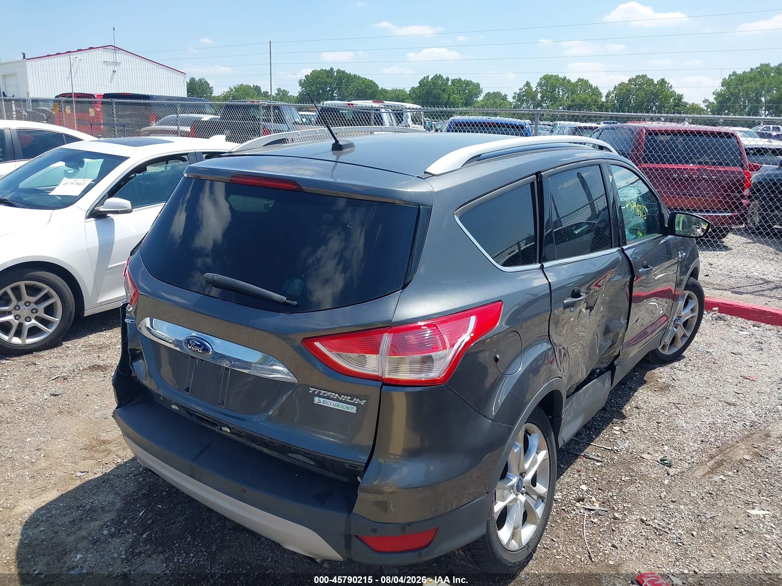 2015 Ford Escape Titanium Gray vin: 1FMCU0JX0FUC22824