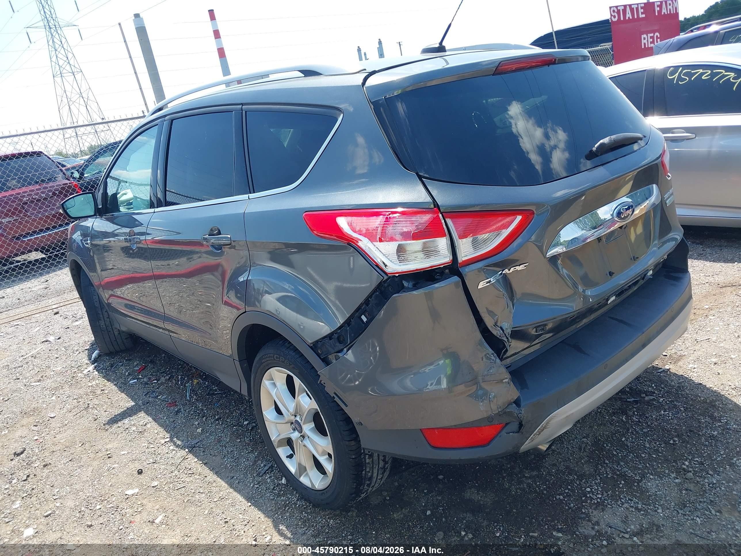 2015 Ford Escape Titanium Gray vin: 1FMCU0JX0FUC22824