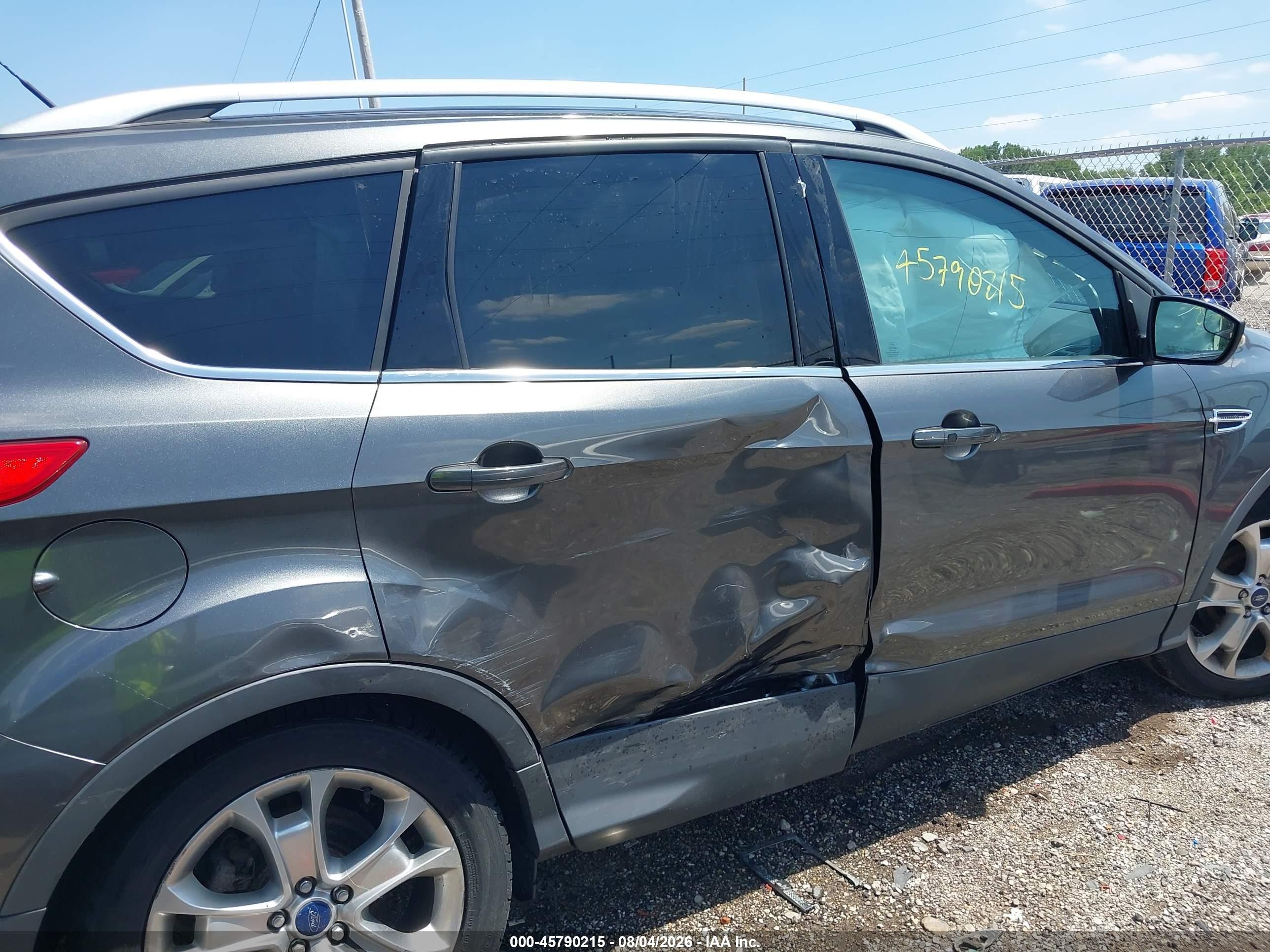 2015 Ford Escape Titanium Gray vin: 1FMCU0JX0FUC22824