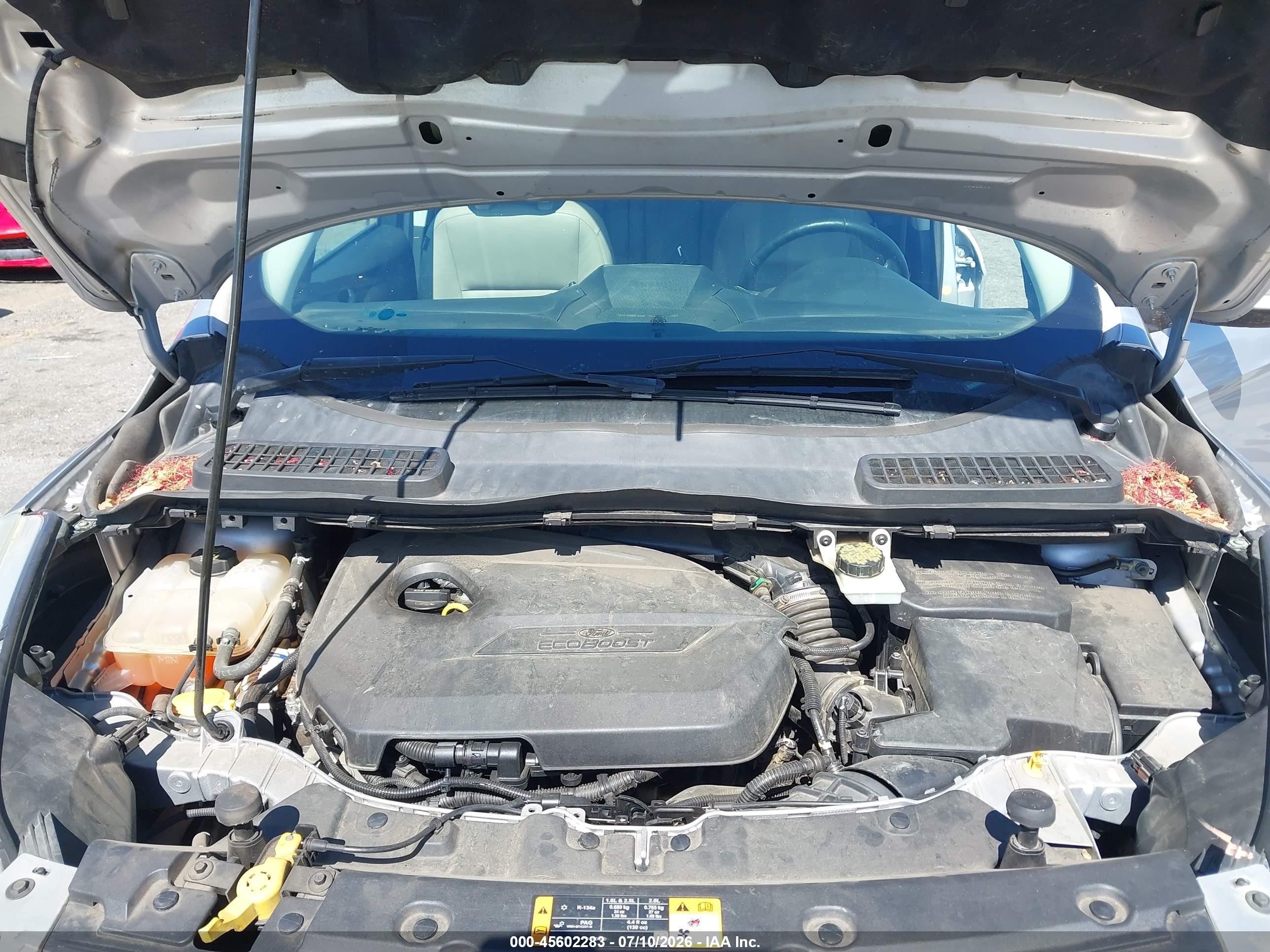 2014 Ford Escape Titanium Silver vin: 1FMCU0JX1EUA30181