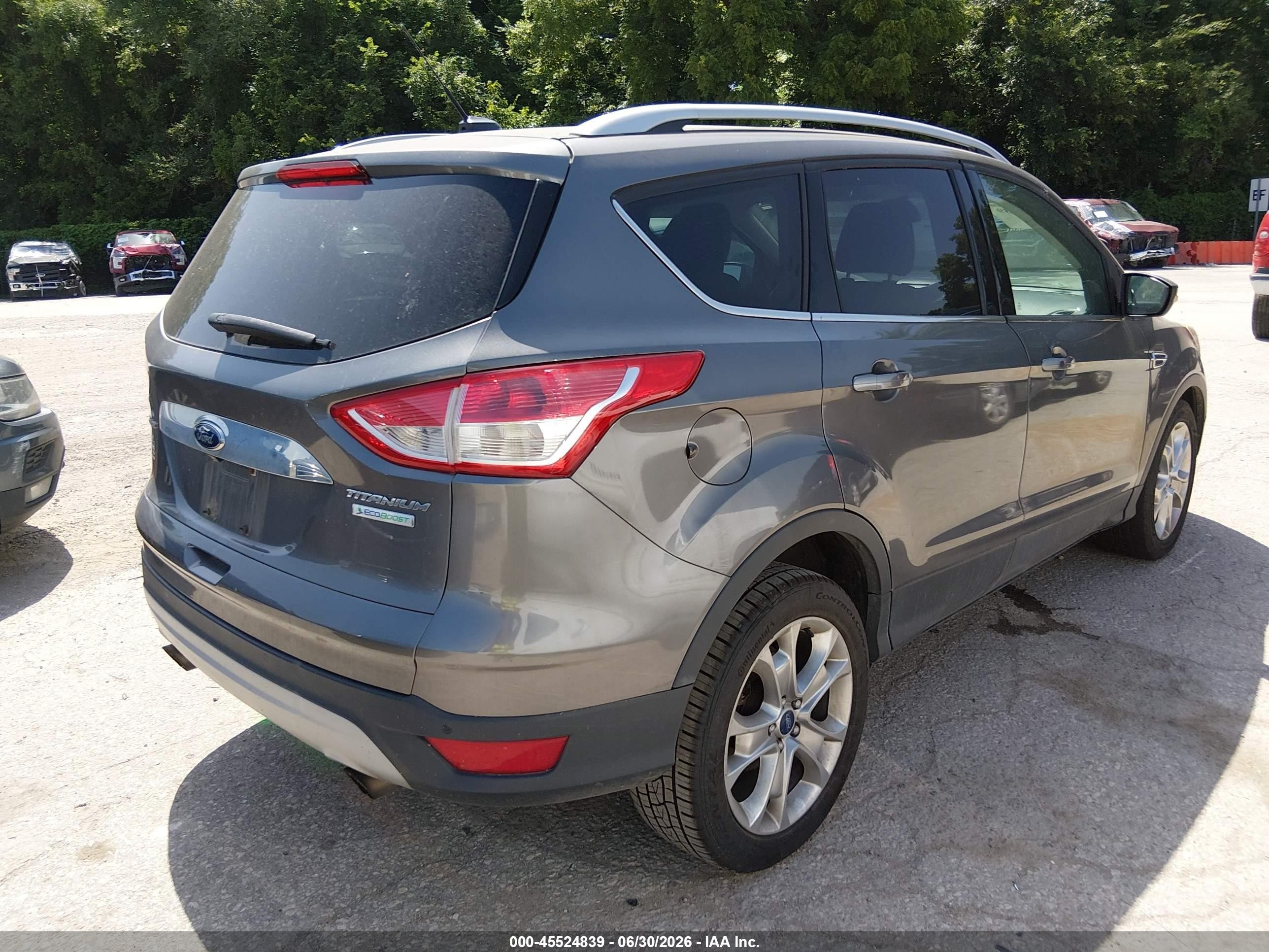 2014 Ford Escape Titanium Gray vin: 1FMCU0JX1EUA40337