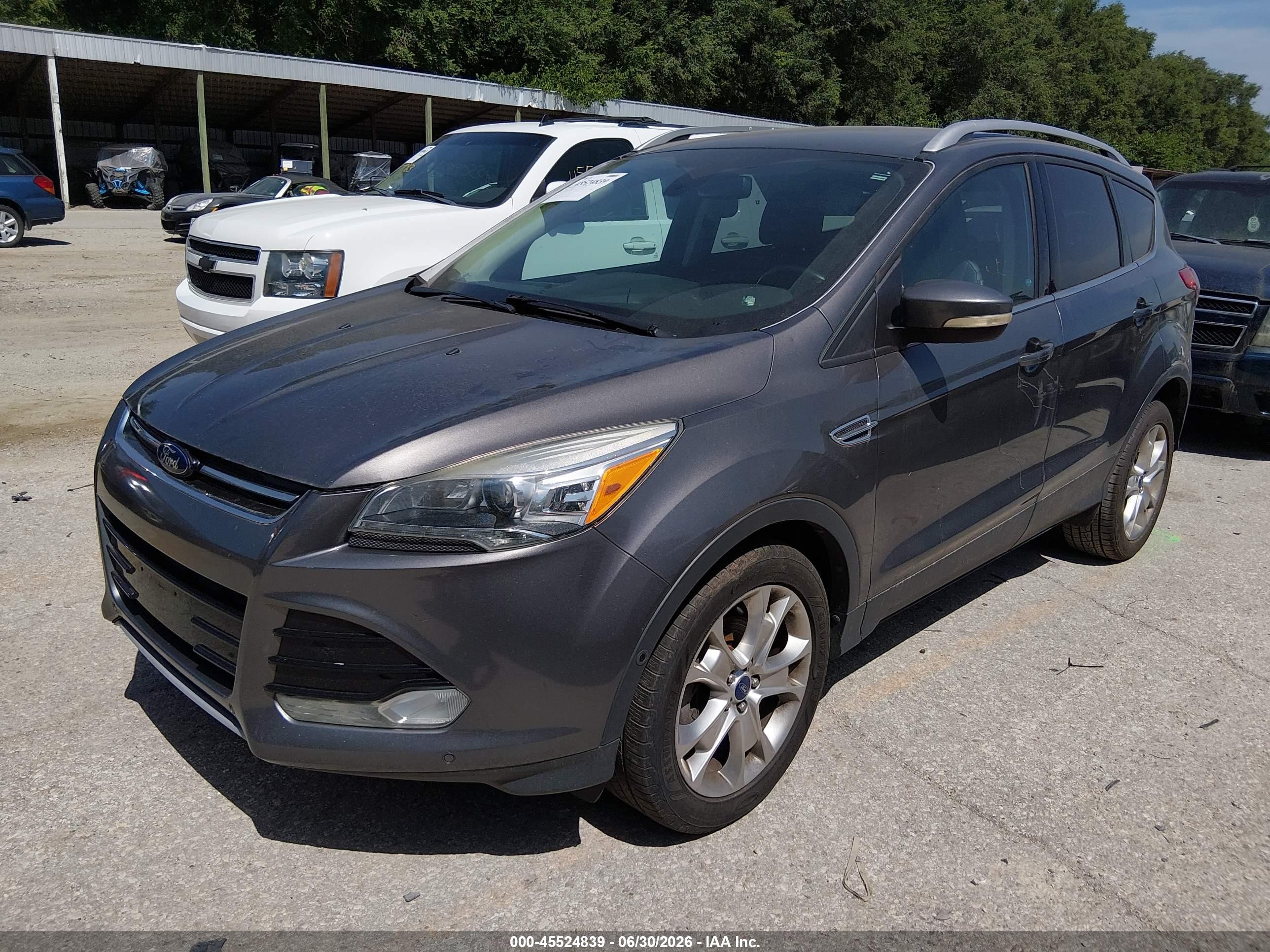 2014 Ford Escape Titanium Gray vin: 1FMCU0JX1EUA40337