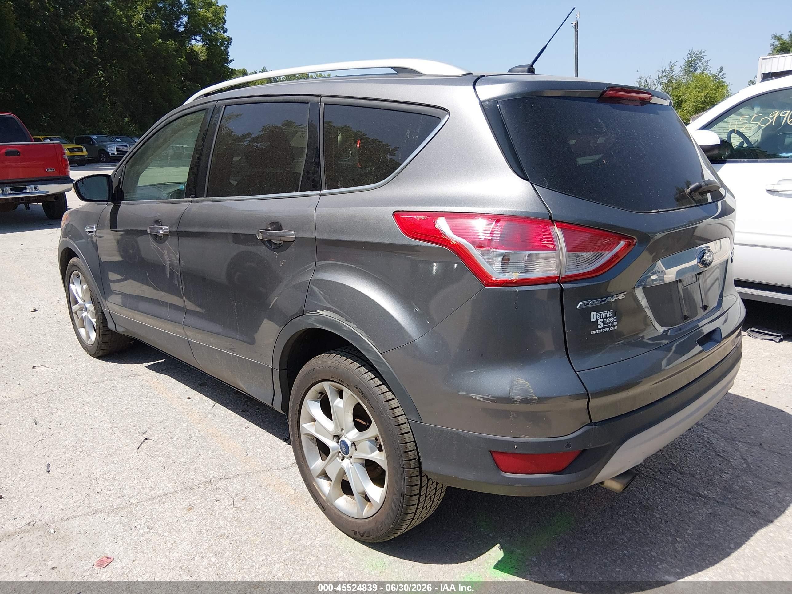 2014 Ford Escape Titanium Gray vin: 1FMCU0JX1EUA40337
