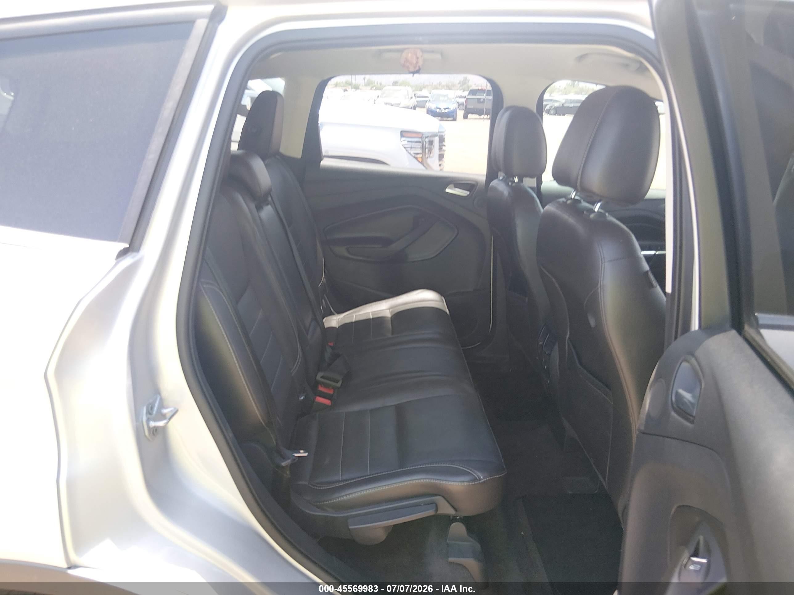2014 Ford Escape Titanium Silver vin: 1FMCU0JX1EUA45716