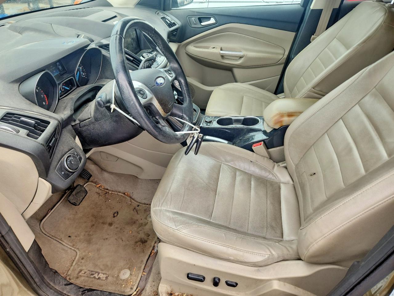 2014 Ford Escape Titanium Green vin: 1FMCU0JX1EUB34105