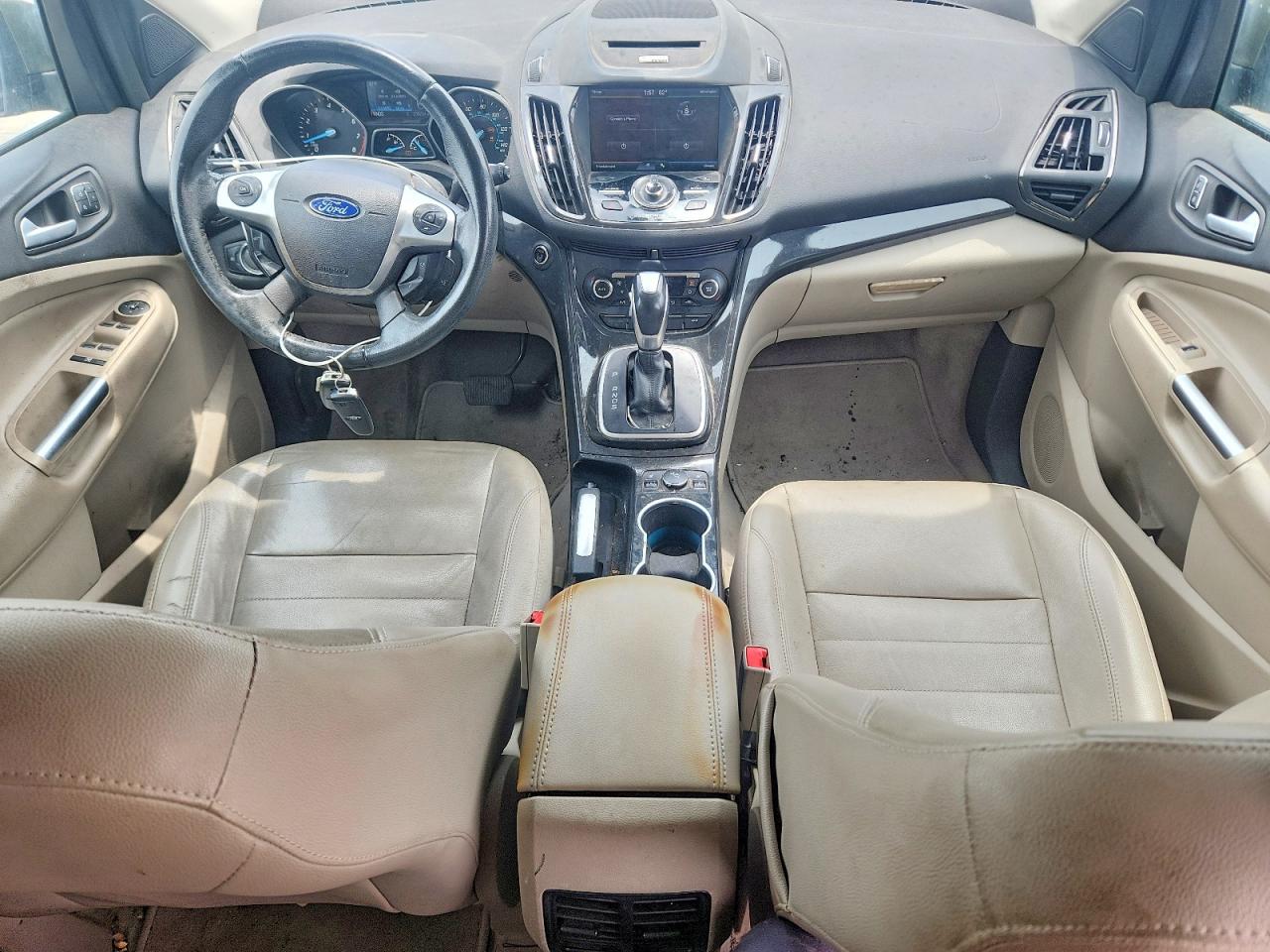 2014 Ford Escape Titanium Green vin: 1FMCU0JX1EUB34105