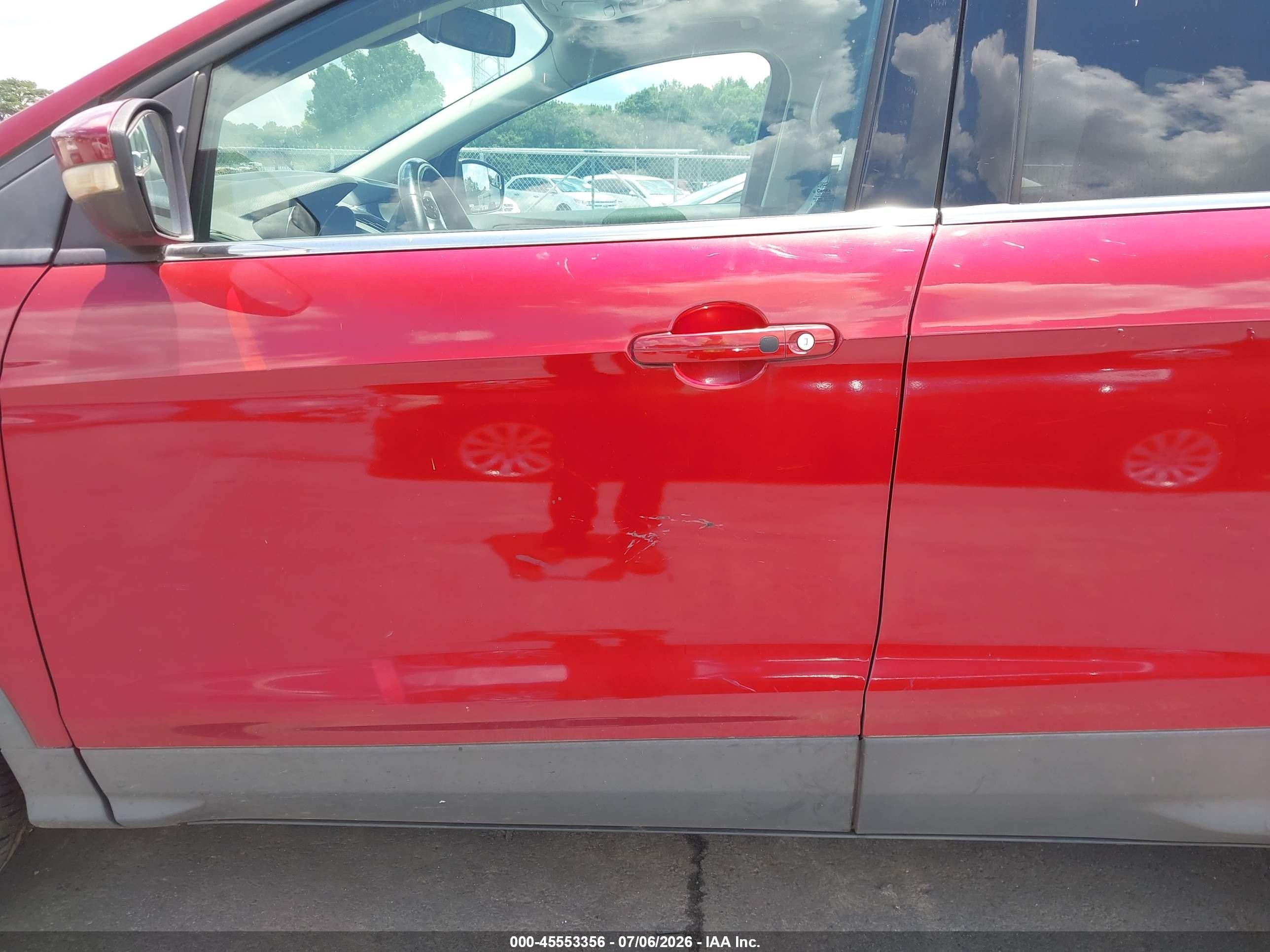 2014 Ford Escape Titanium Red vin: 1FMCU0JX1EUB54354