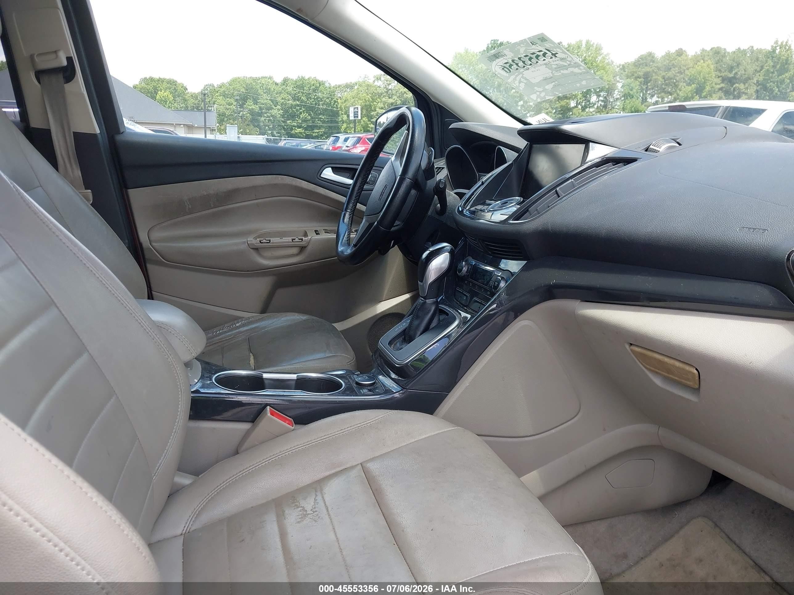 2014 Ford Escape Titanium Red vin: 1FMCU0JX1EUB54354