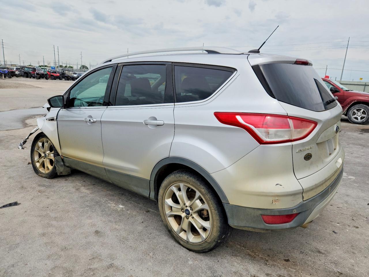2014 Ford Escape Titanium Silver vin: 1FMCU0JX1EUC34656