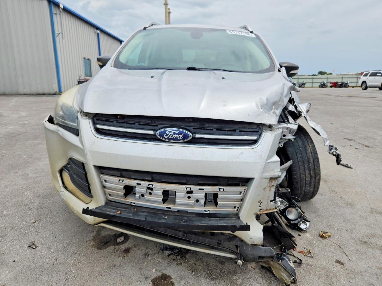 2014 Ford Escape Titanium Silver vin: 1FMCU0JX1EUC34656