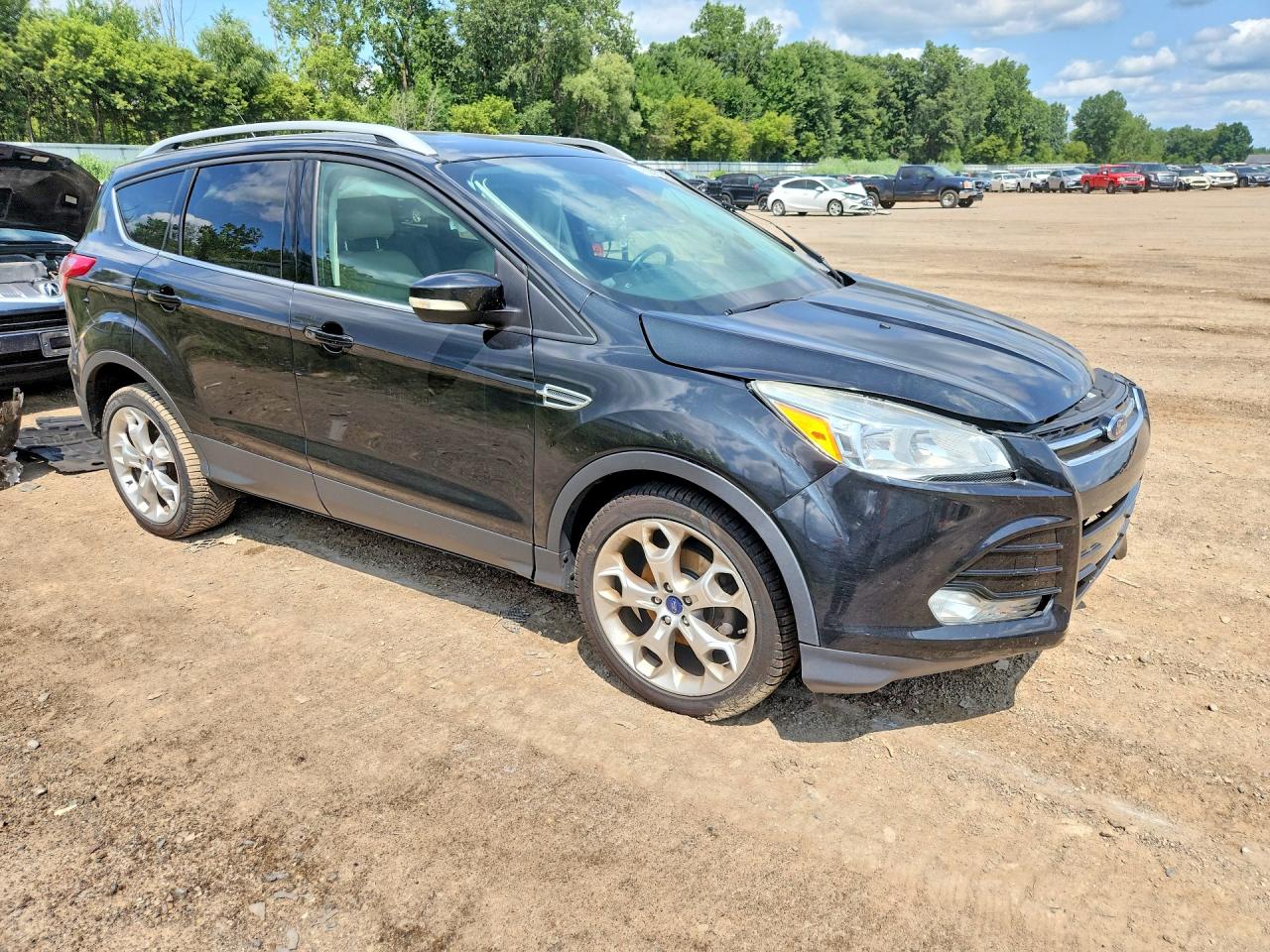 2014 Ford Escape Titanium Black vin: 1FMCU0JX1EUE10993
