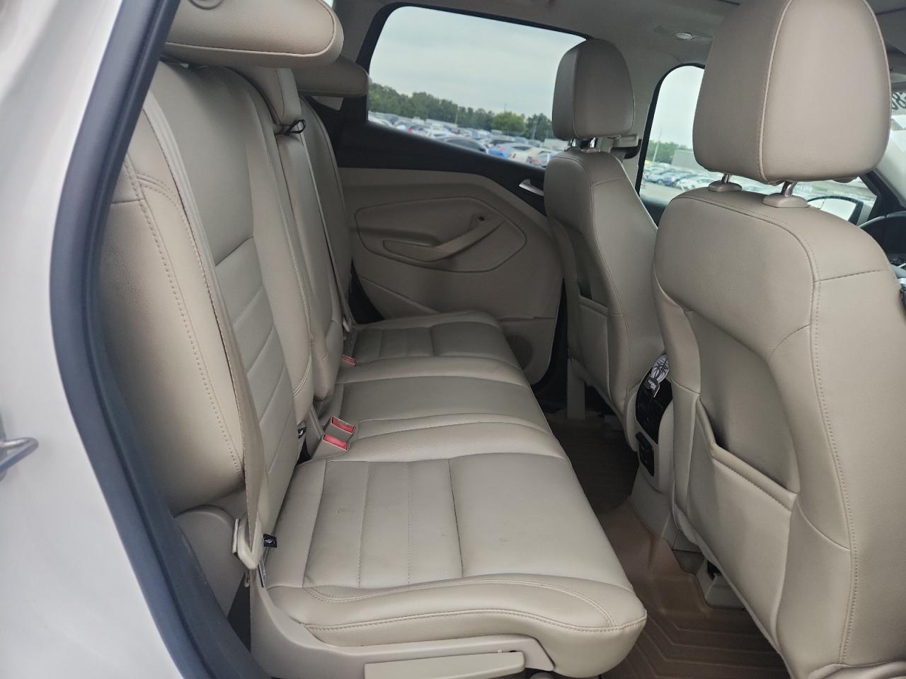2014 Ford Escape Titanium Белый vin: 1FMCU0JX2EUA10571