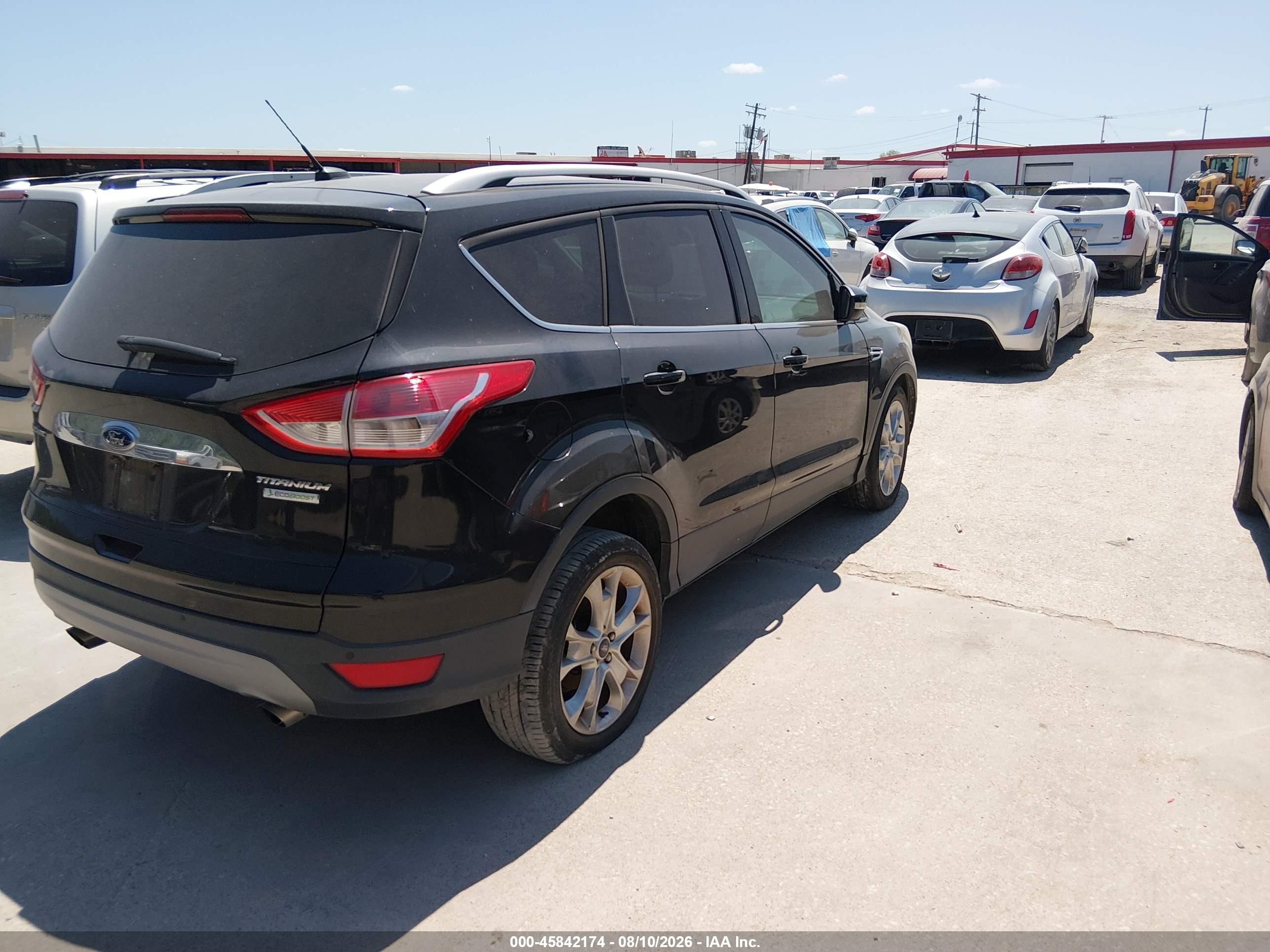 2014 Ford Escape Titanium Black vin: 1FMCU0JX2EUA13339