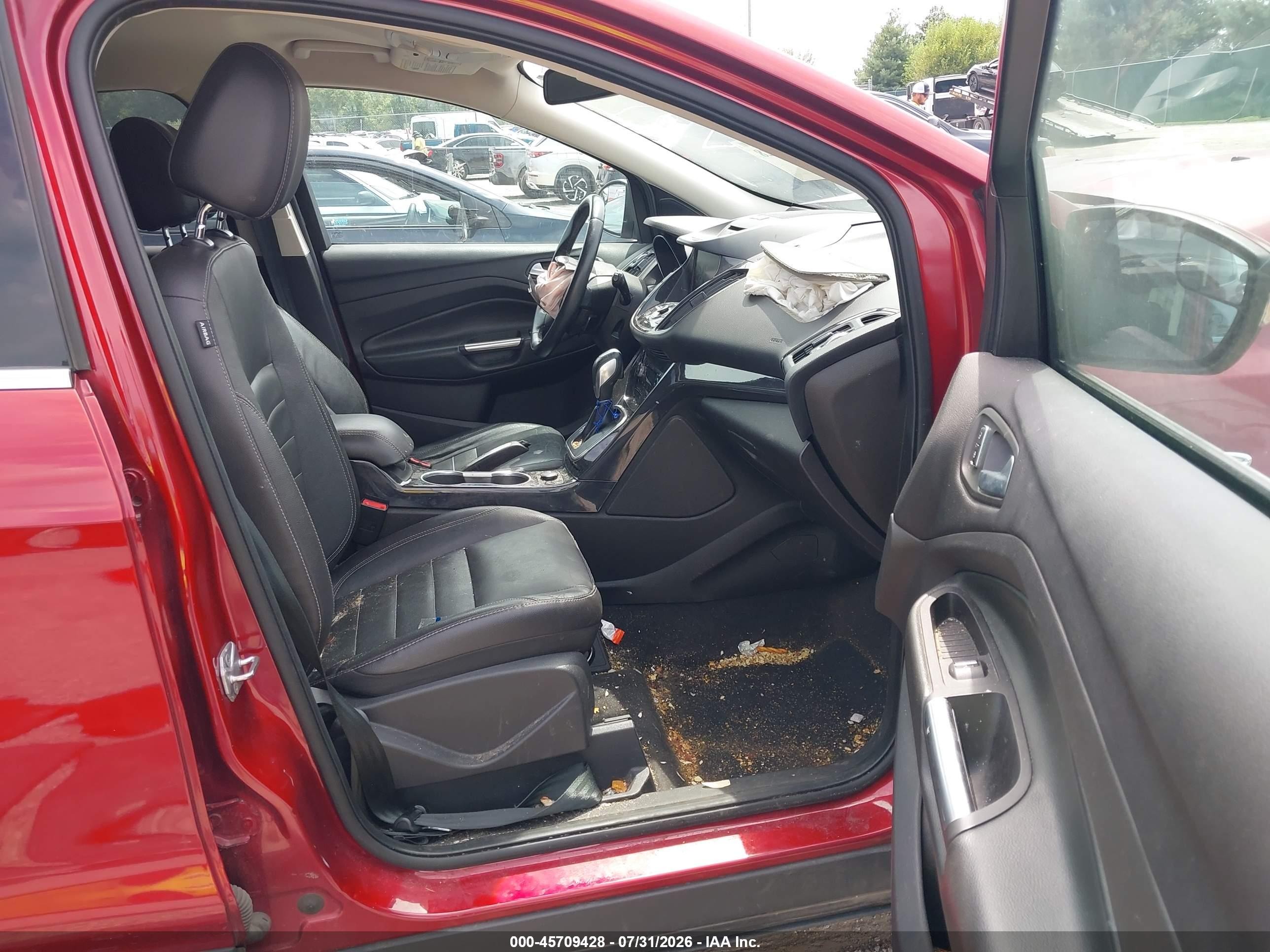 2014 Ford Escape Titanium Красный vin: 1FMCU0JX2EUA37088