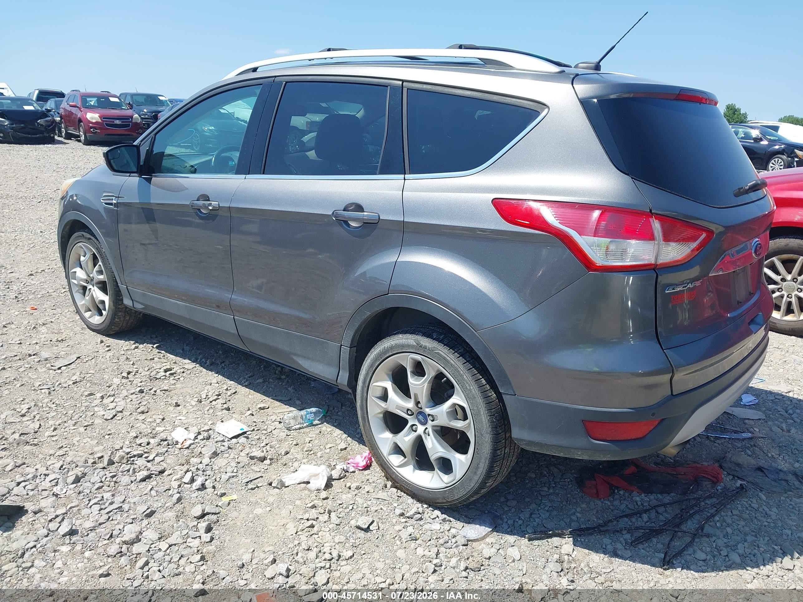 2014 Ford Escape Titanium Gray vin: 1FMCU0JX2EUA73623